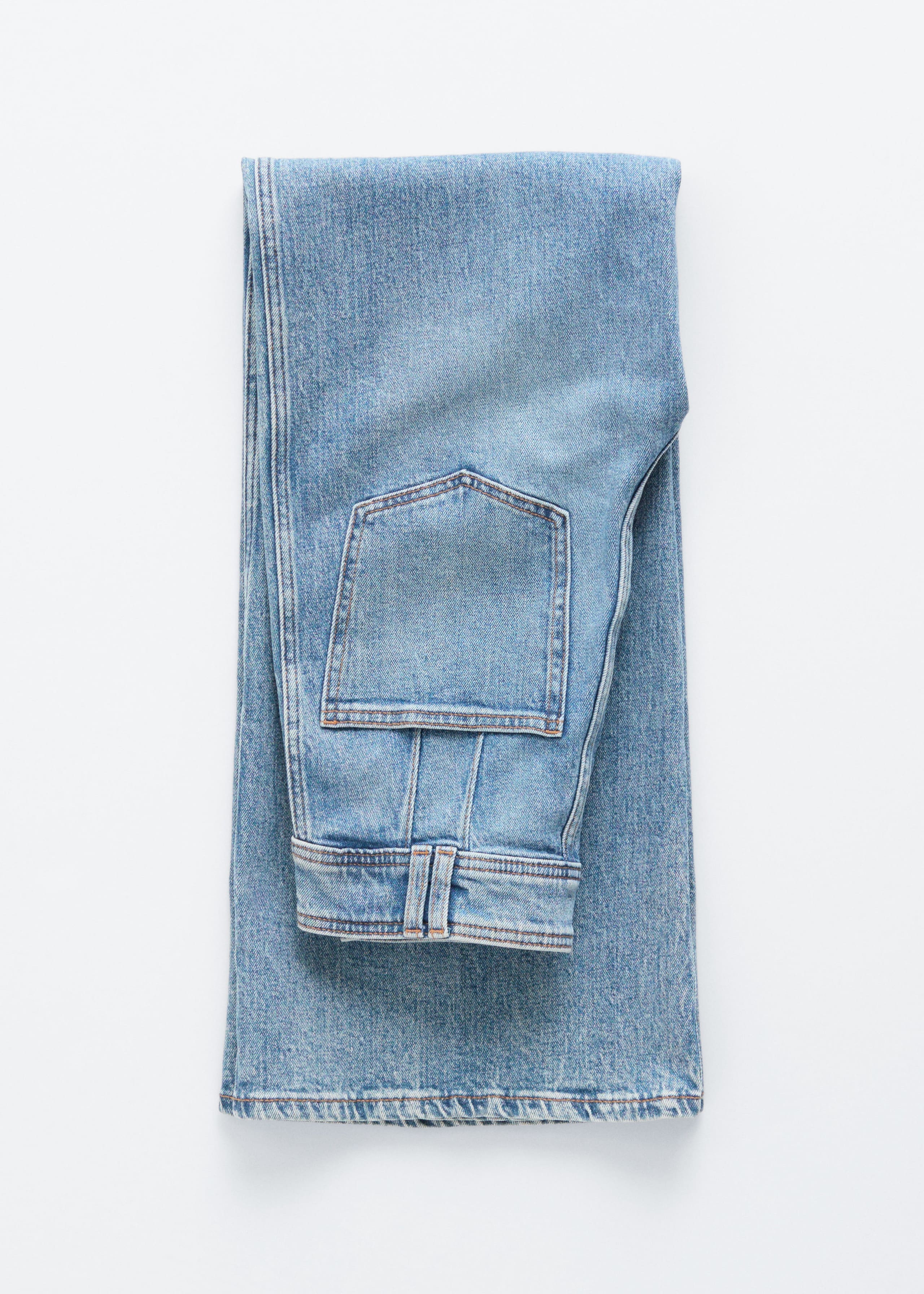 Image of Press-Crease Flared Jeans