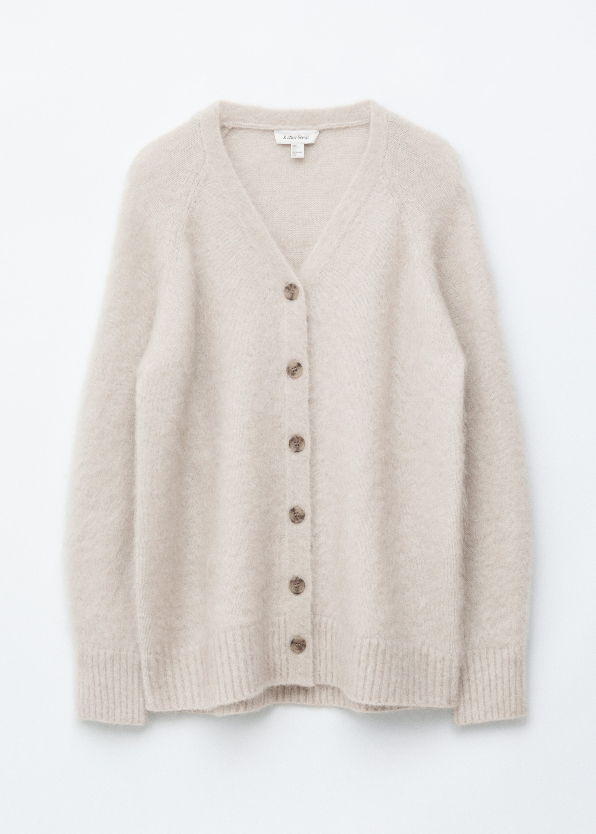 Long Mohair-Blend Cardigan