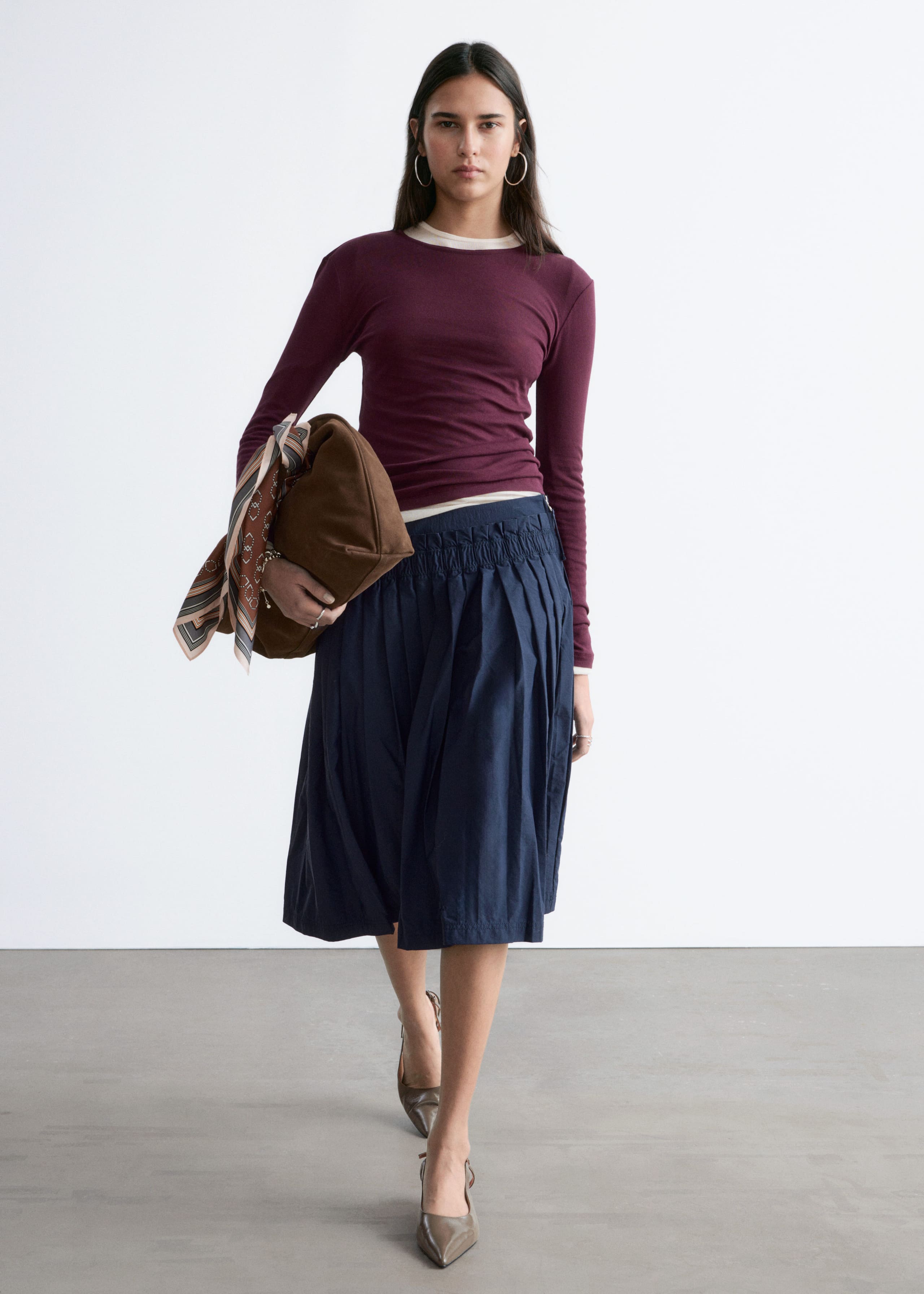 Image of Maglia in cotone a maniche lunghe