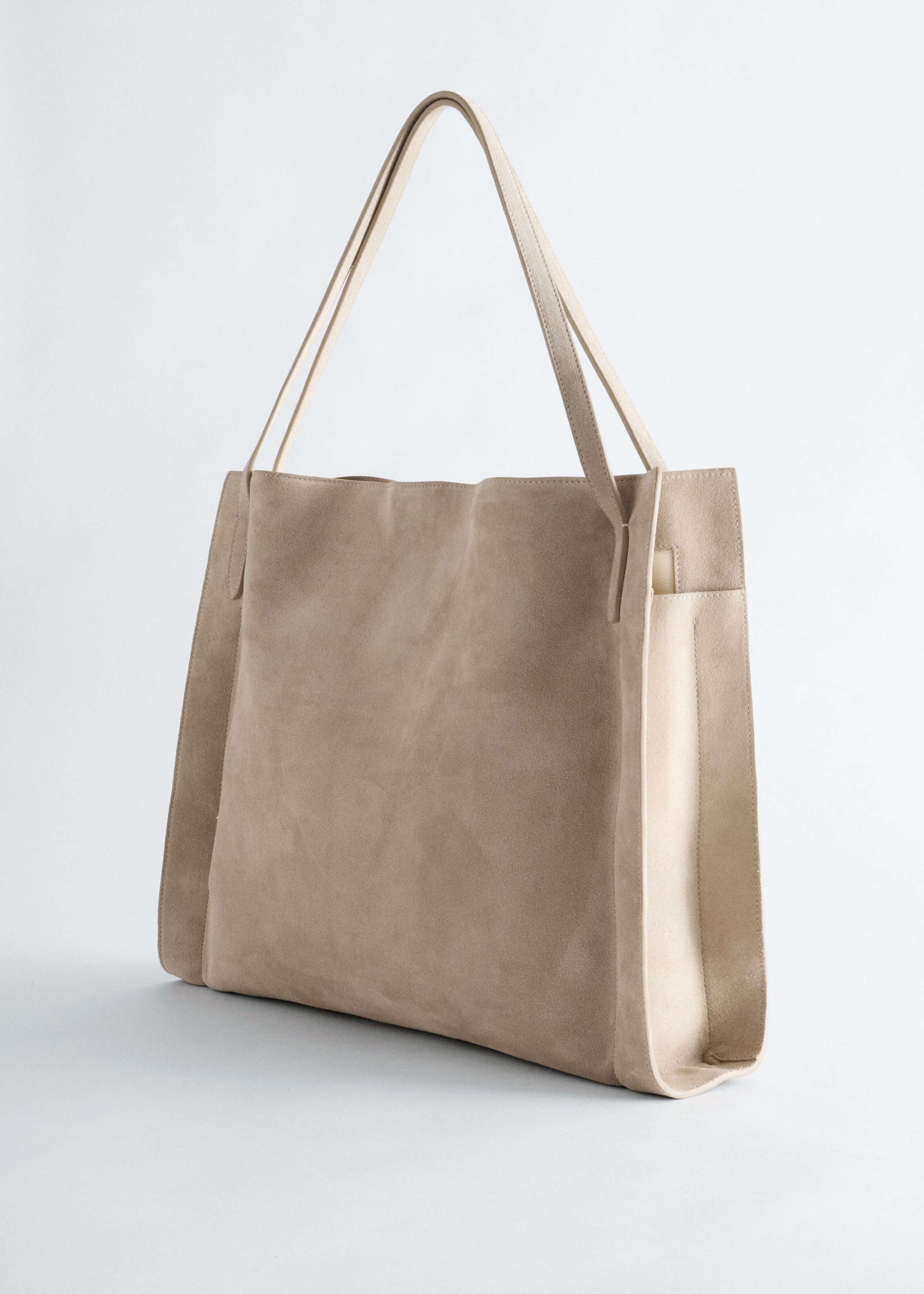 Soft Drape Open Tote - Beige - Still Life