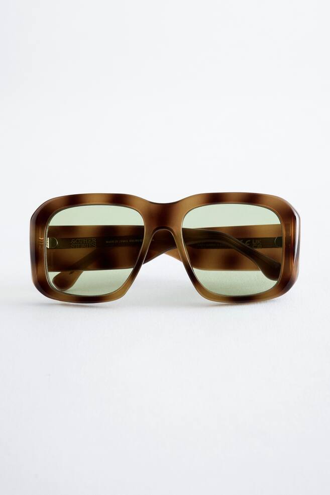 Oversized-Sonnenbrille - Braun/Schildpatt - 1