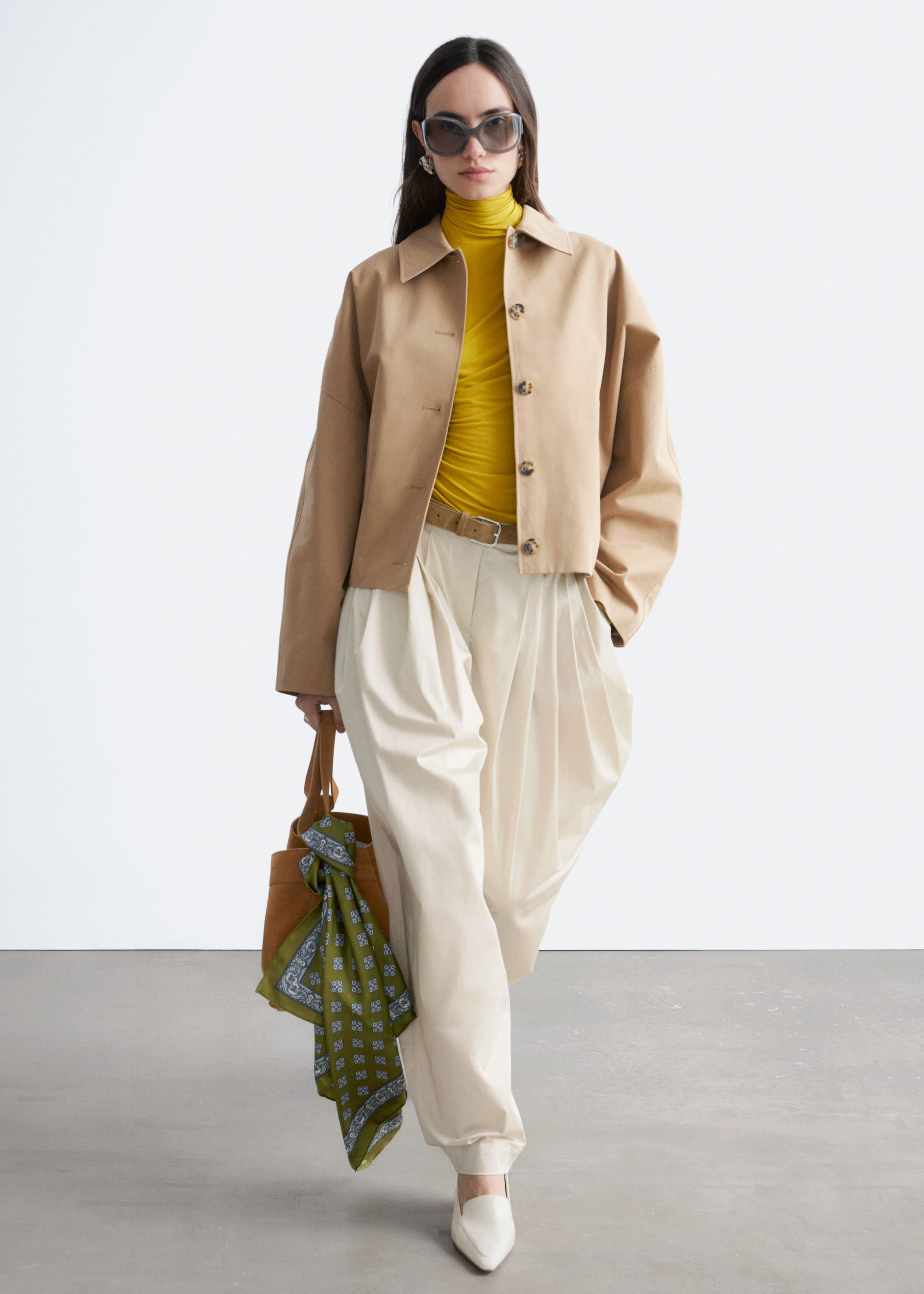 Image of Boxy Cotton Jacket