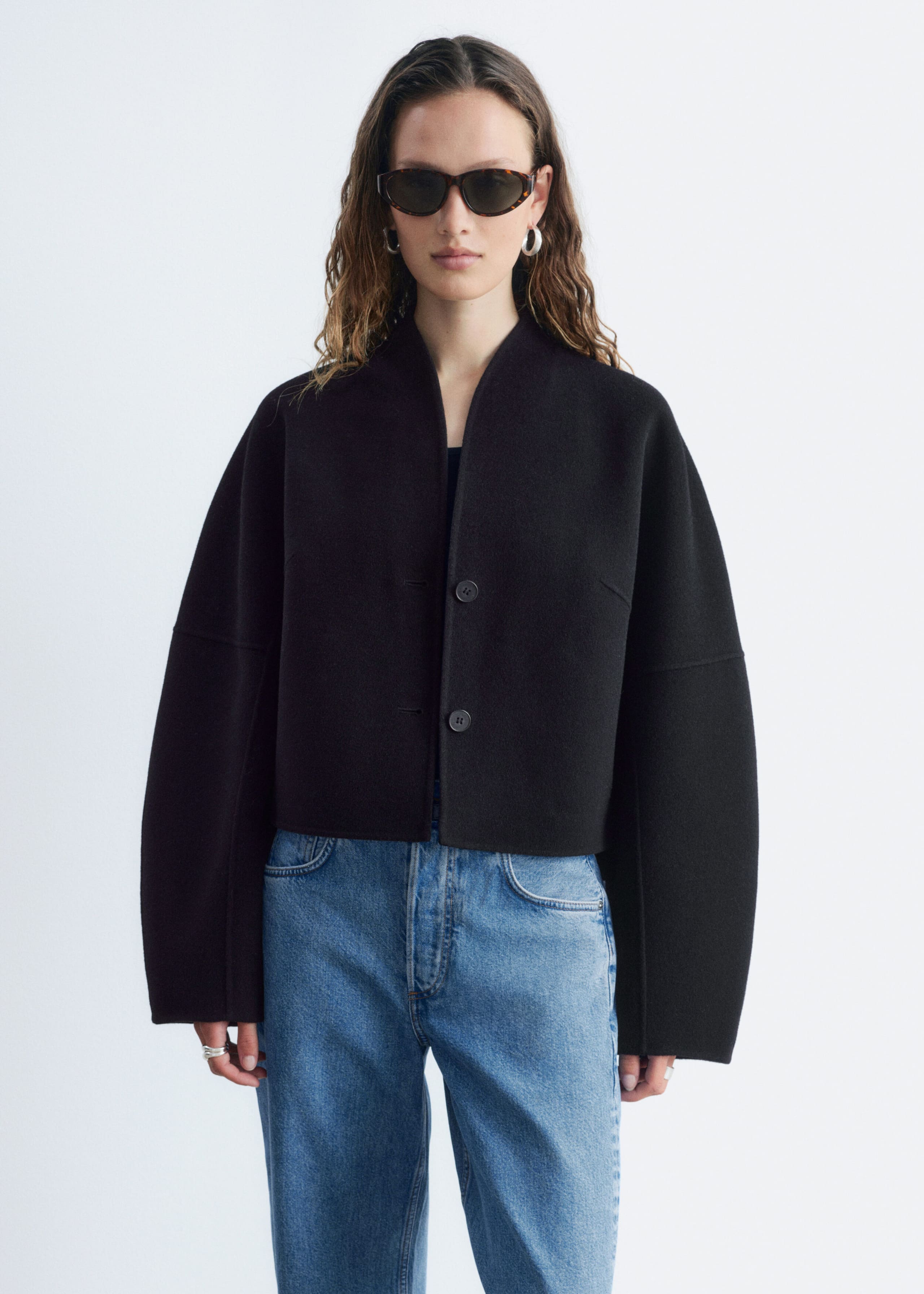 Wool Doublé Jacket - Brown - Lookbook