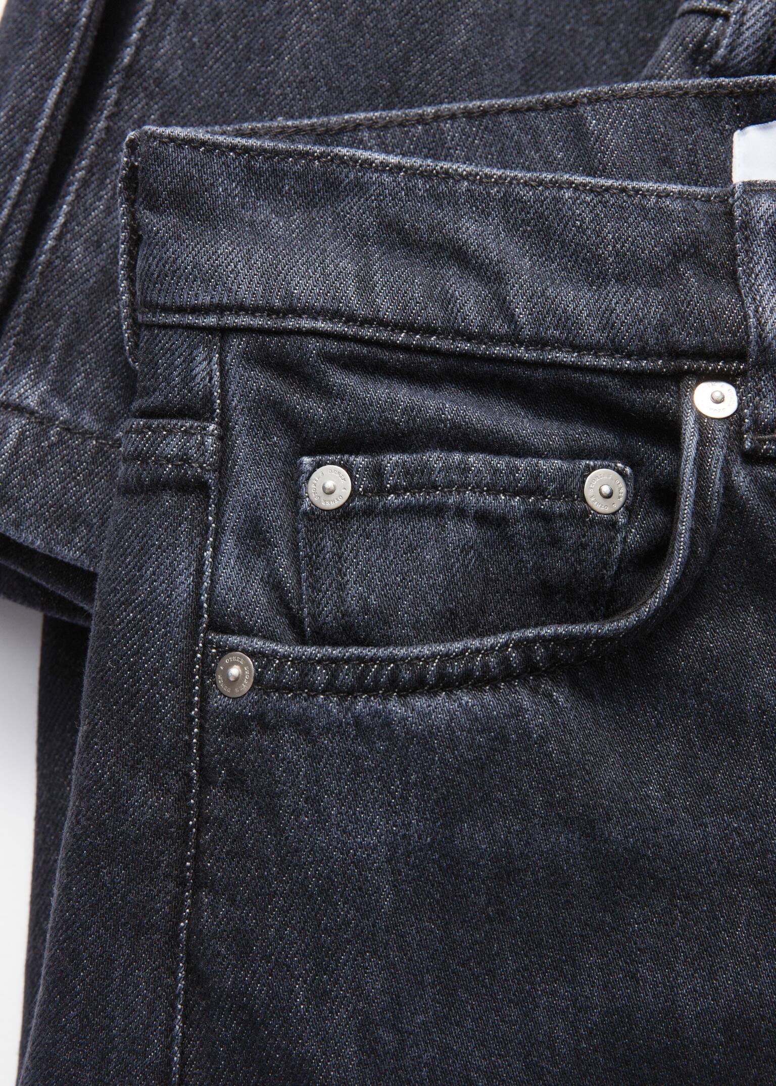 Jean longueur 7/8ème à jambe large - Noir - 3