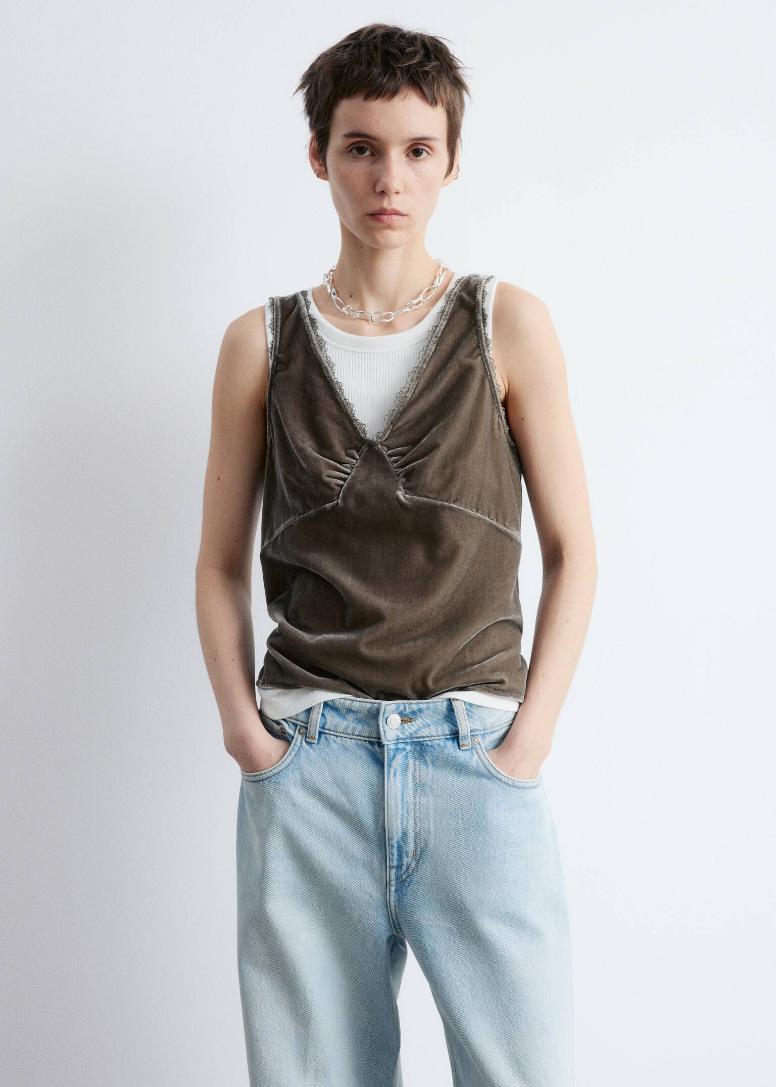 Velvet Camisole - Mole