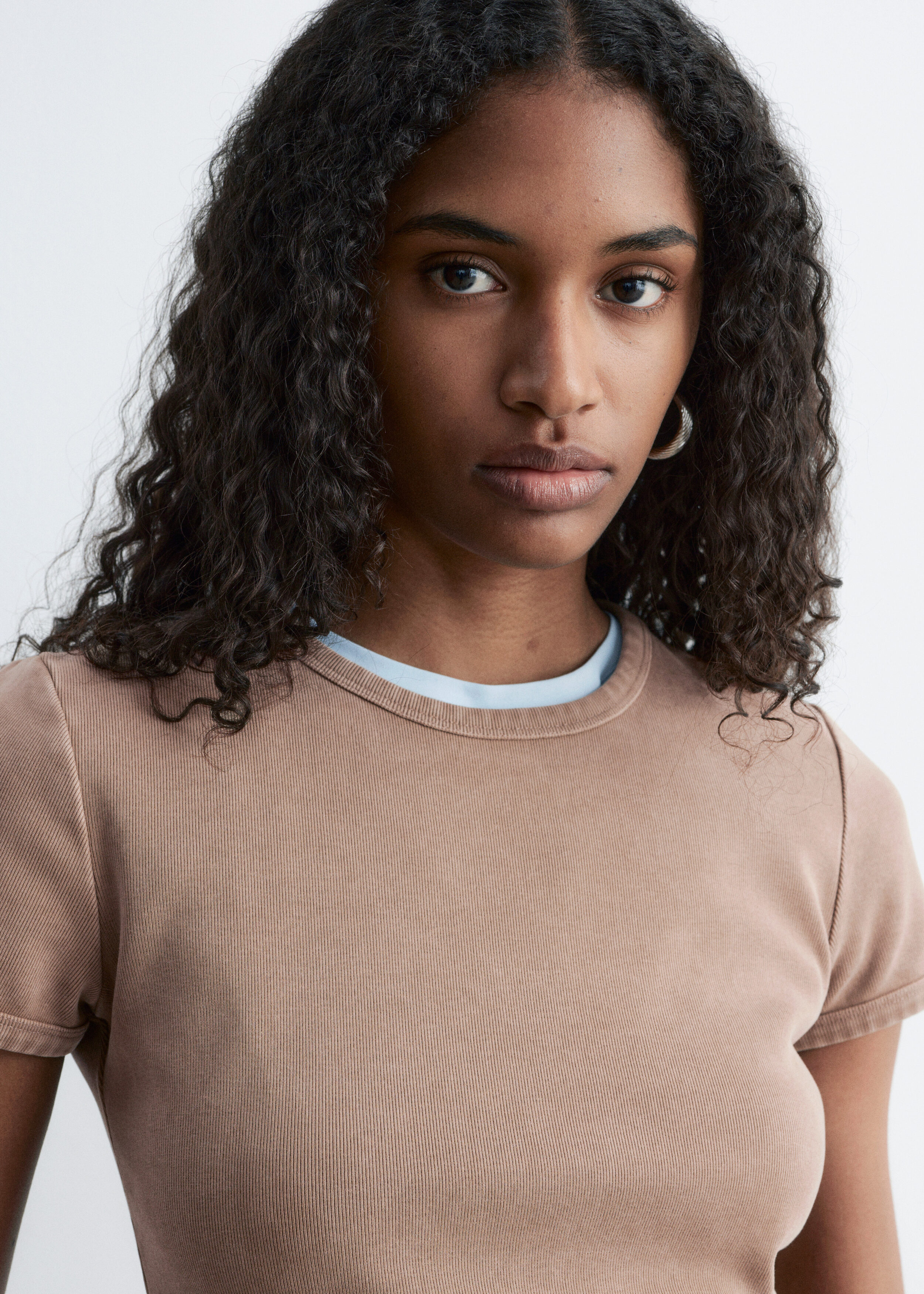 Asymmetric T-Shirt - Dark Red - T-shirts - & Other Stories US
