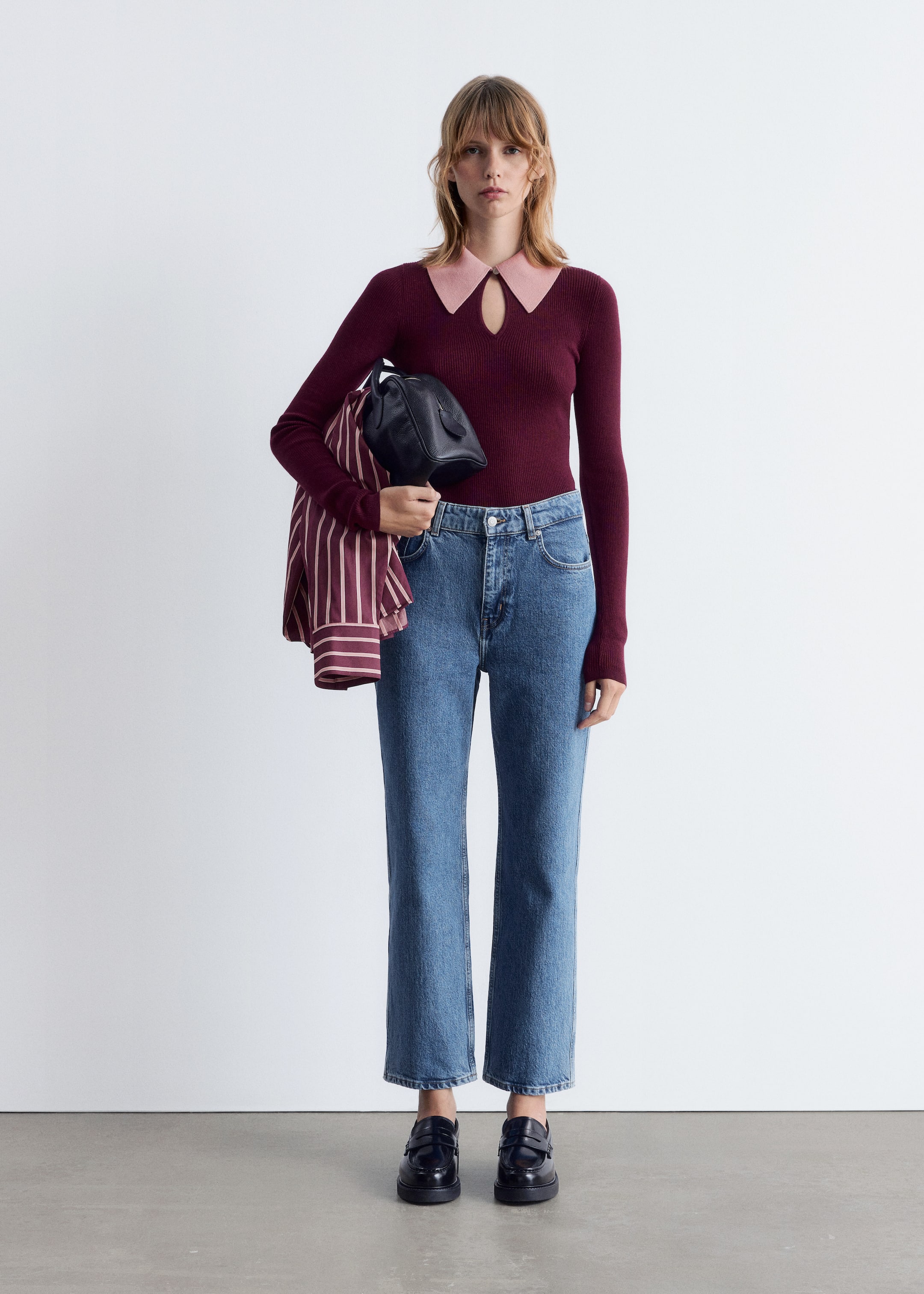 Ver imagen más grande: Vaqueros recortados slim fit - Azul claro - MUJER | H&M ES 1