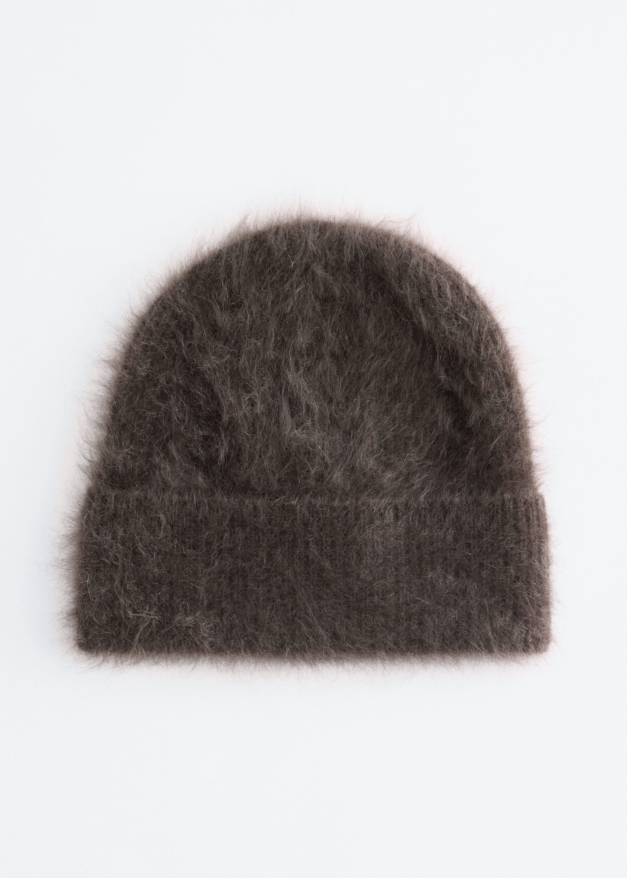 Brushed Cashmere Beanie - Dark Mole - Still Life