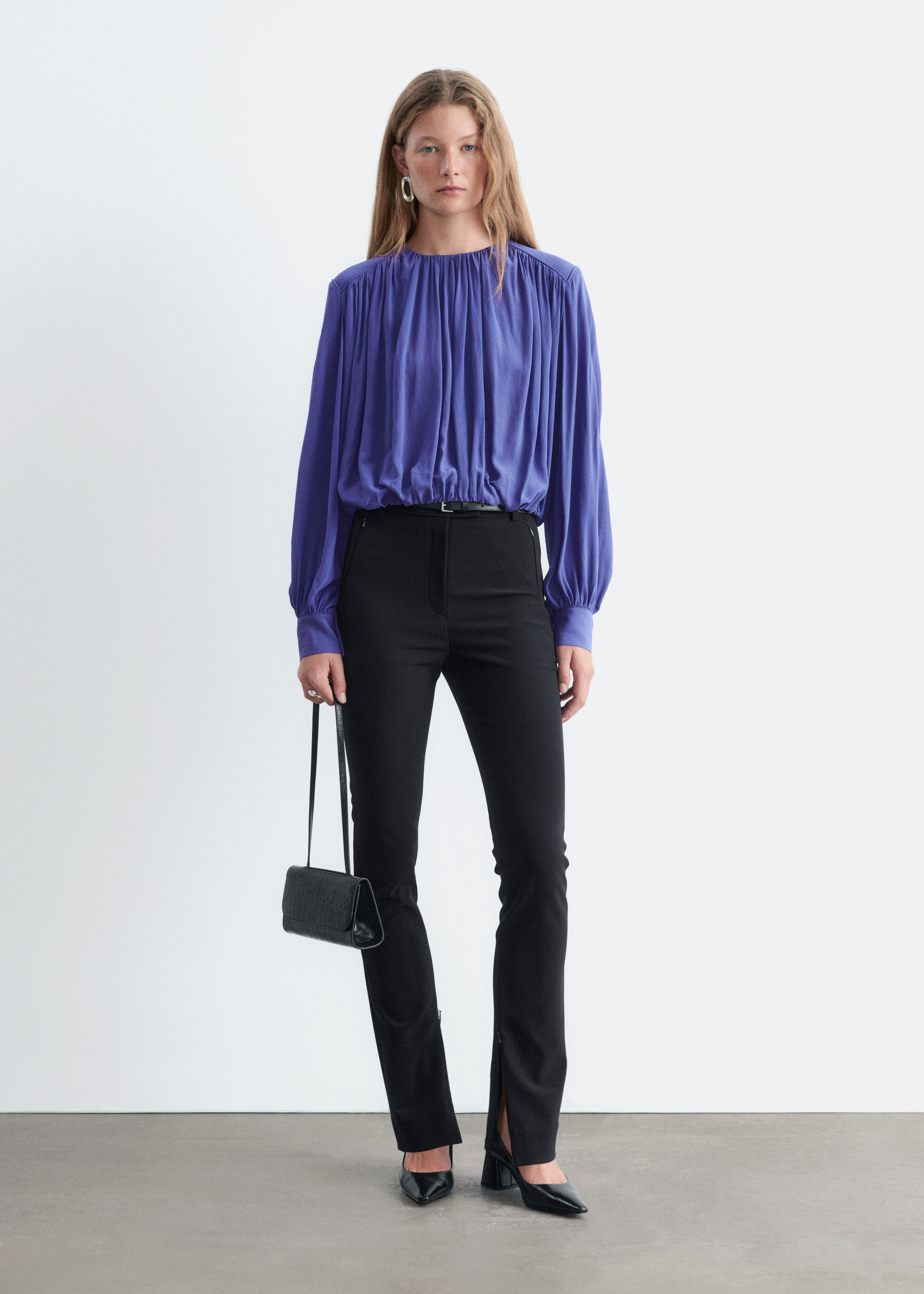 Pantalon met ritszak - Zwart