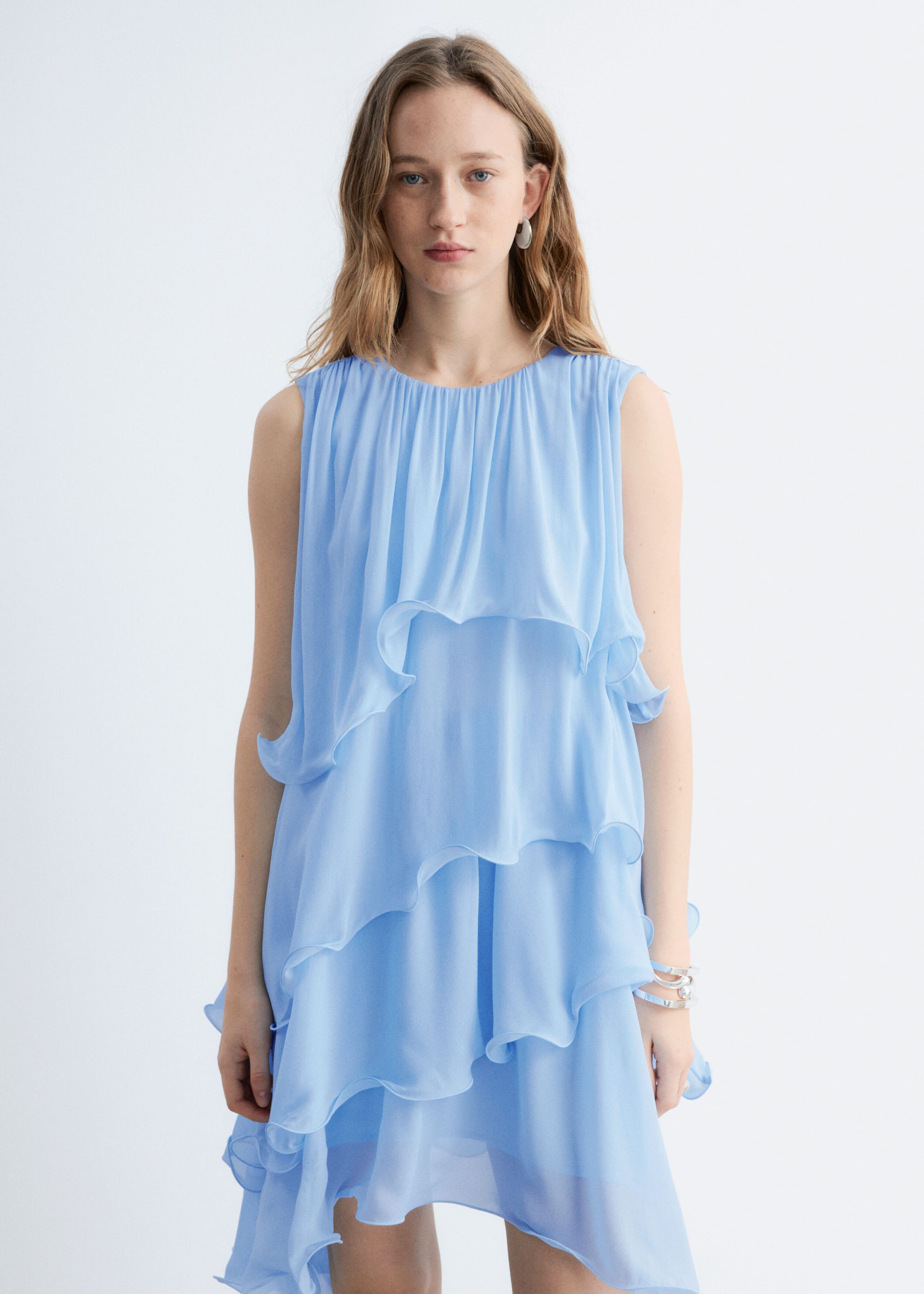 Image of Mini abito senza maniche con gala