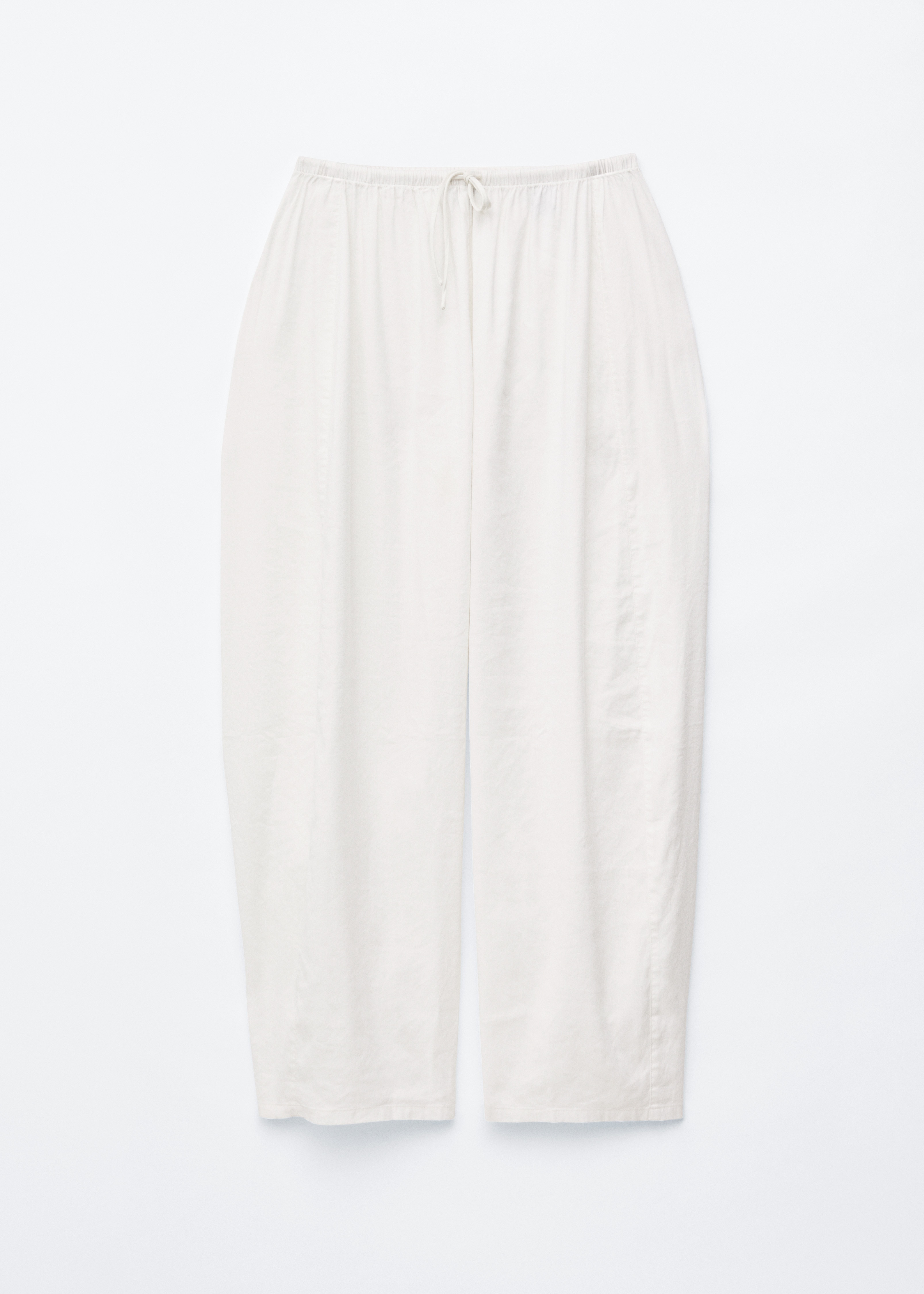 Broek met wijde pijpen - Wit/Zwart