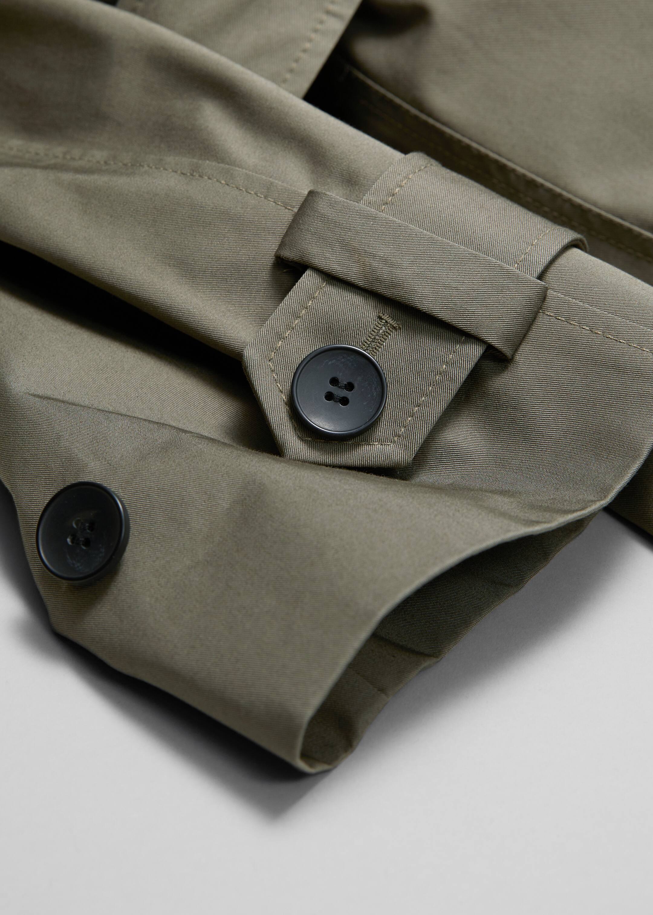 Agrandir l'image: Trench-coat à boutonnage simple - Kaki - FEMME | H&M CH 4