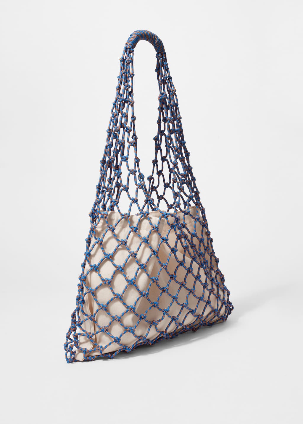 Fishnet Cord Tote Bag - {{variantName}} - Descriptive Detail