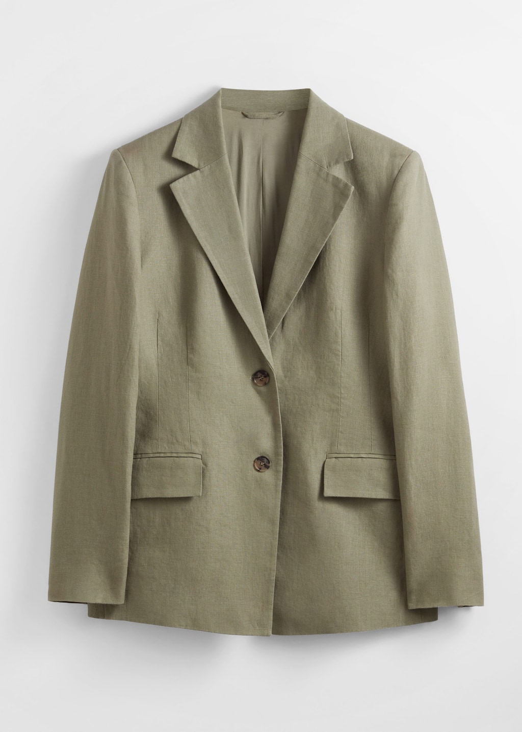 Fitted Linen Blazer