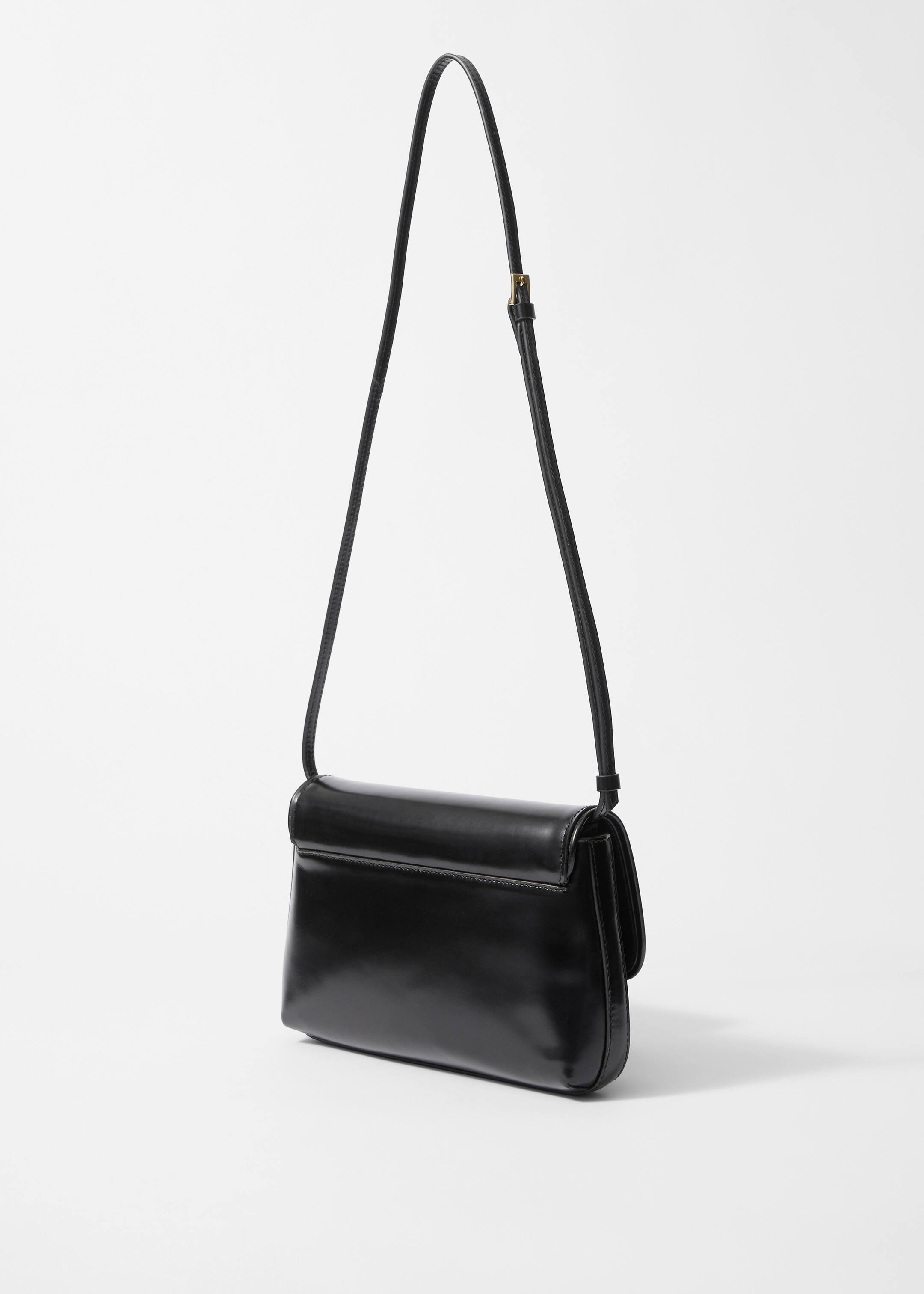 Grösseres Bild ansehen: Umhängetasche aus glänzendem Leder - Schwarz - DAMEN | H&M CH 2