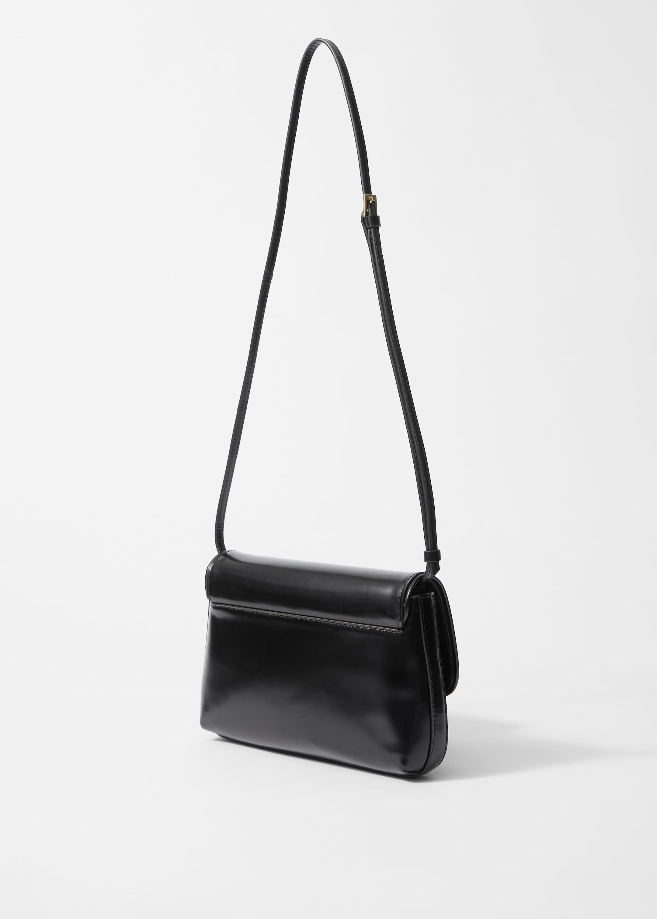 Größeres Bild ansehen: Umhängetasche aus glänzendem Leder - Schwarz - Ladies | H&M DE 2