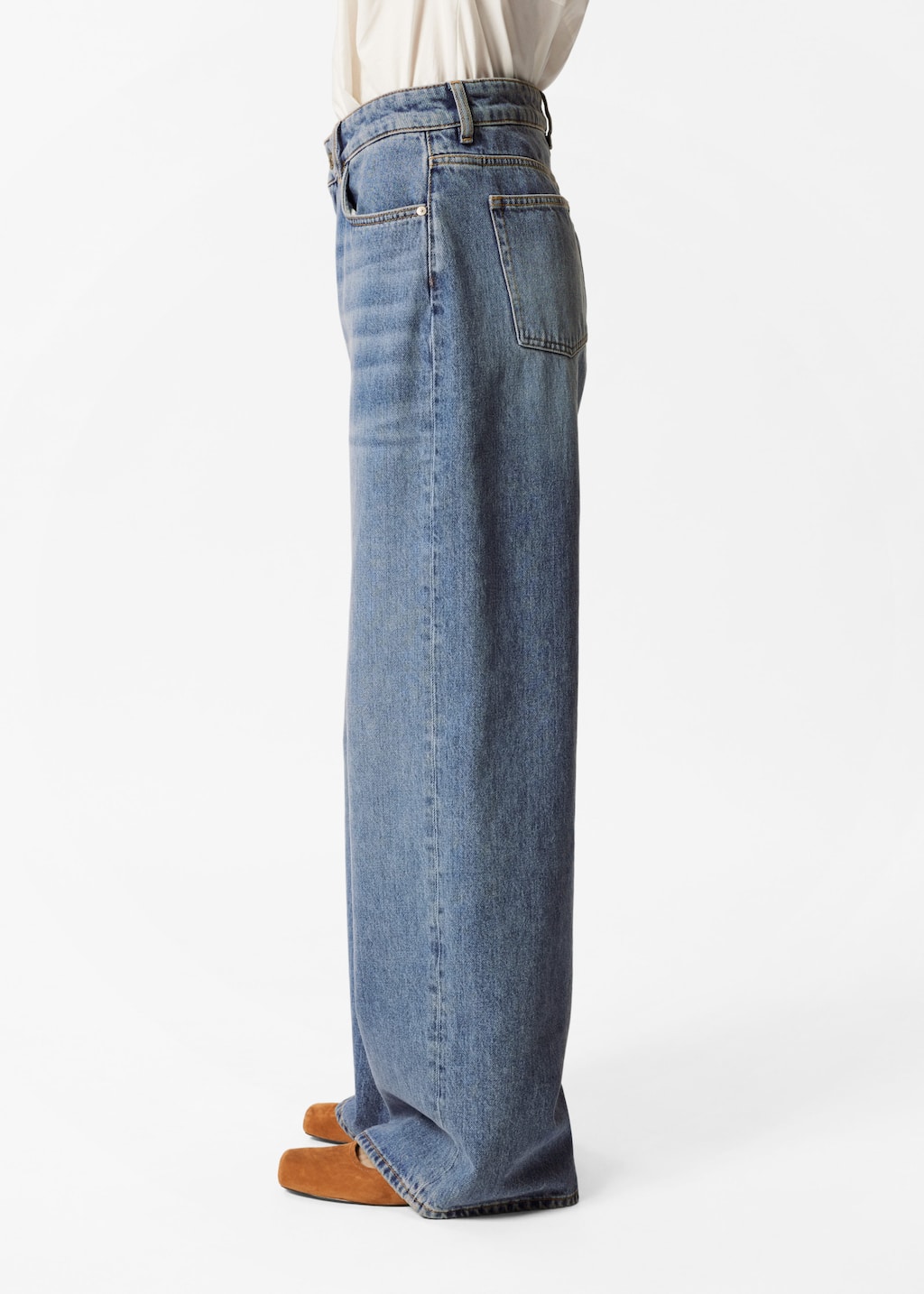 Image of Relaxed Wide-Leg Jeans