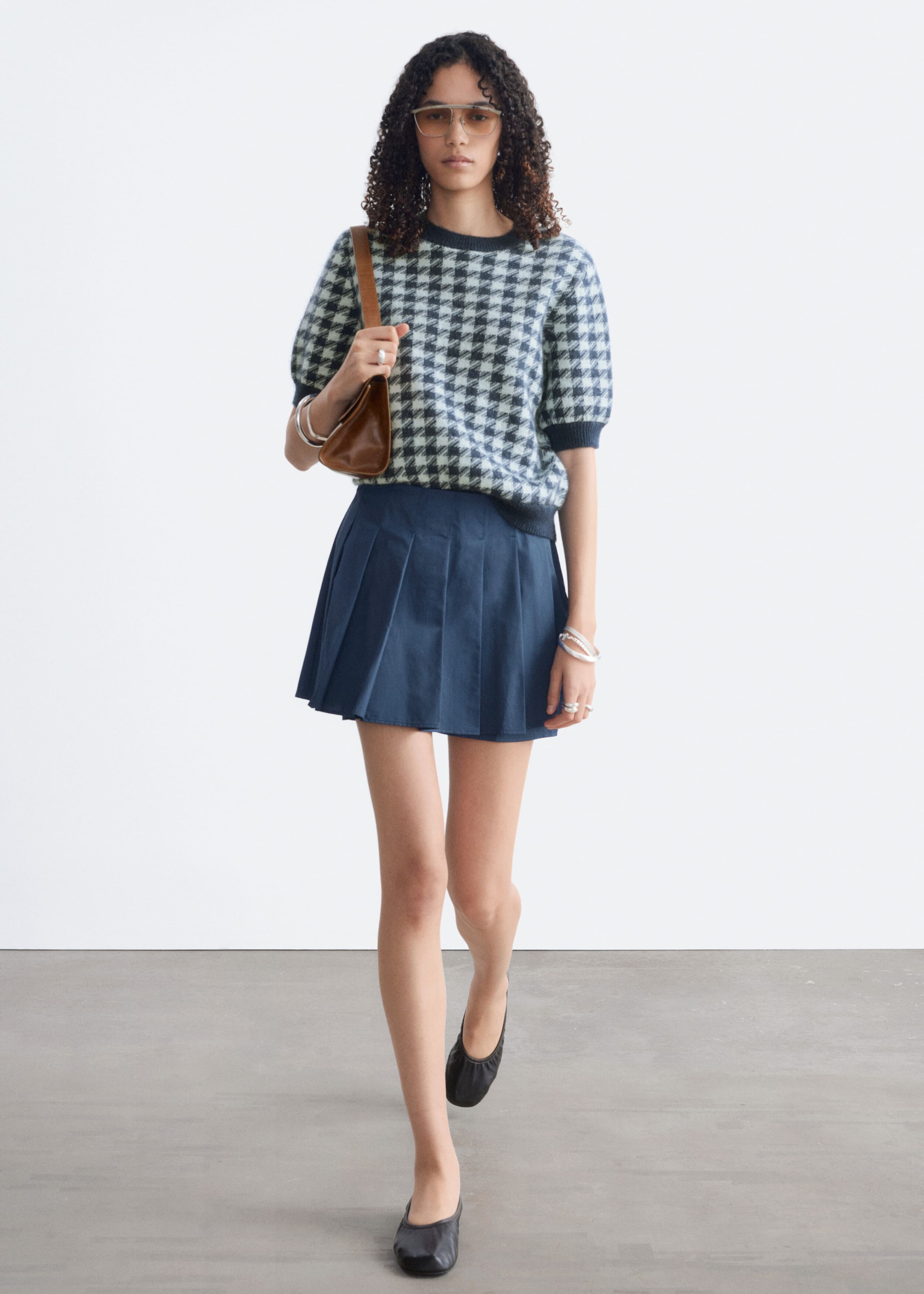 Mohair Blend Top - Dark Blue/Cool Blue - Still Life