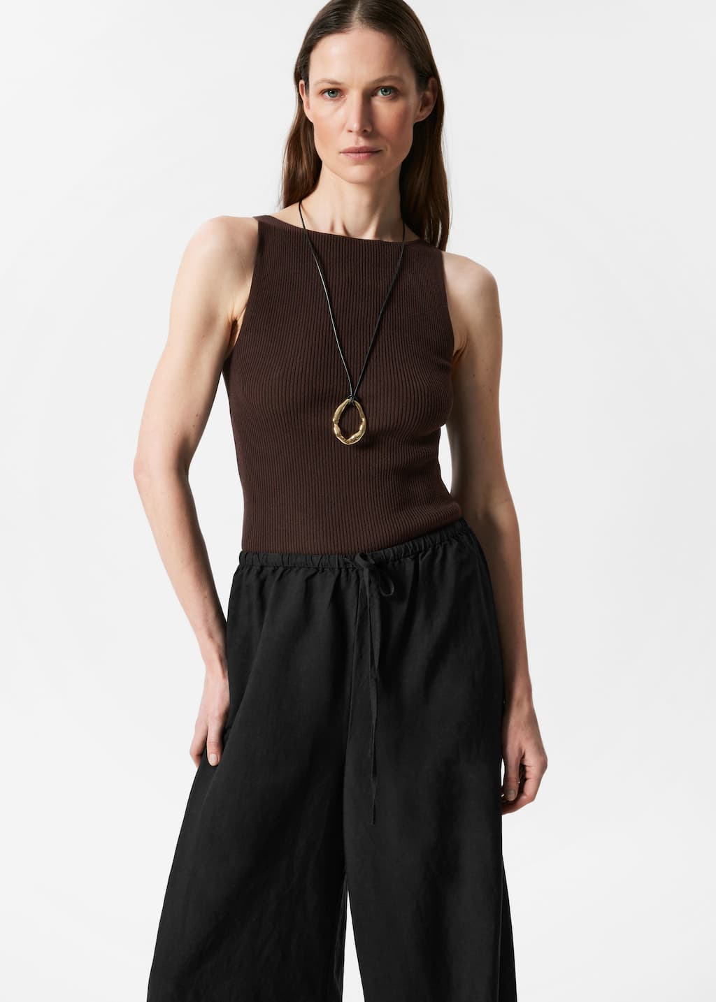 Relaxed Drawstring Trousers