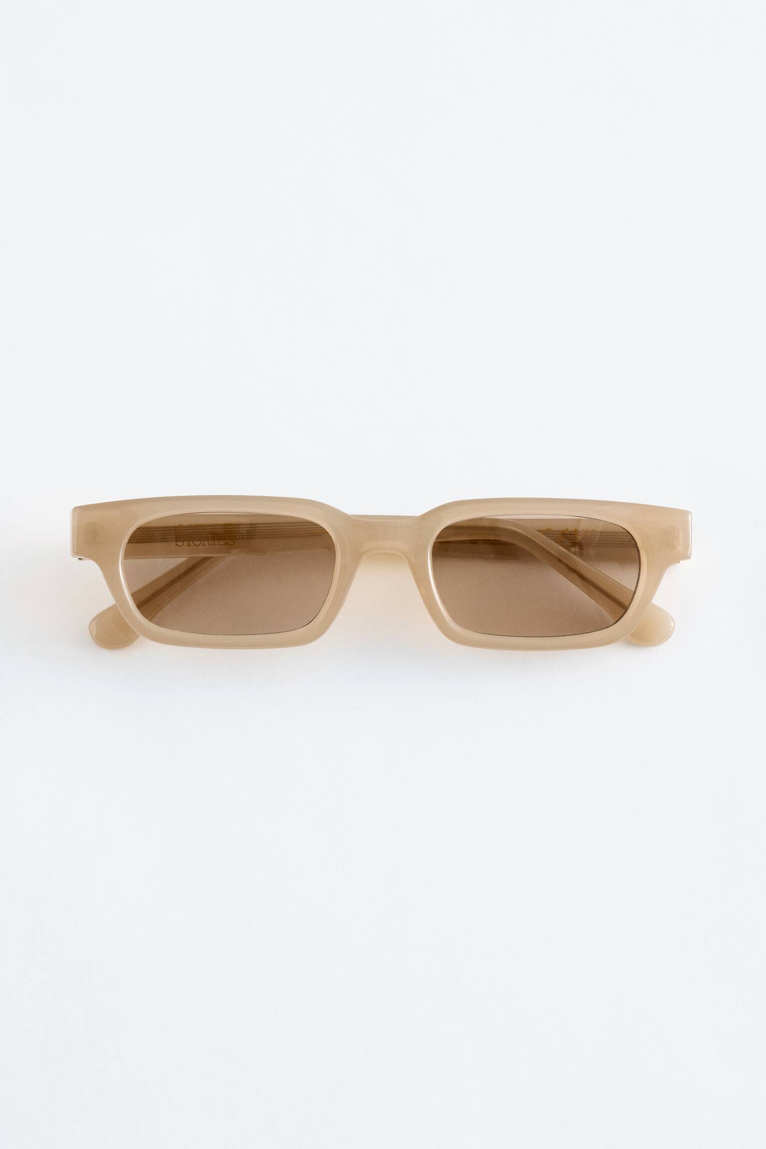 Óculos de sol de armação estreita - Amarelo/Ferrugem