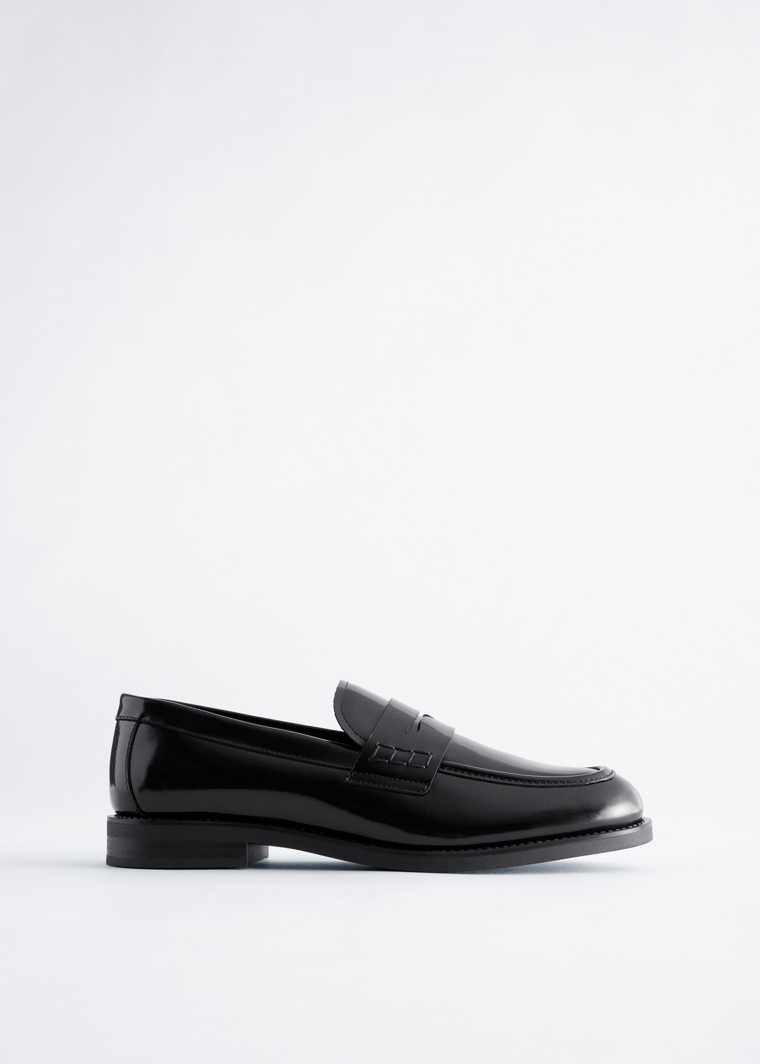 Penny-Loafer aus Leder - Schwarz - Stillleben