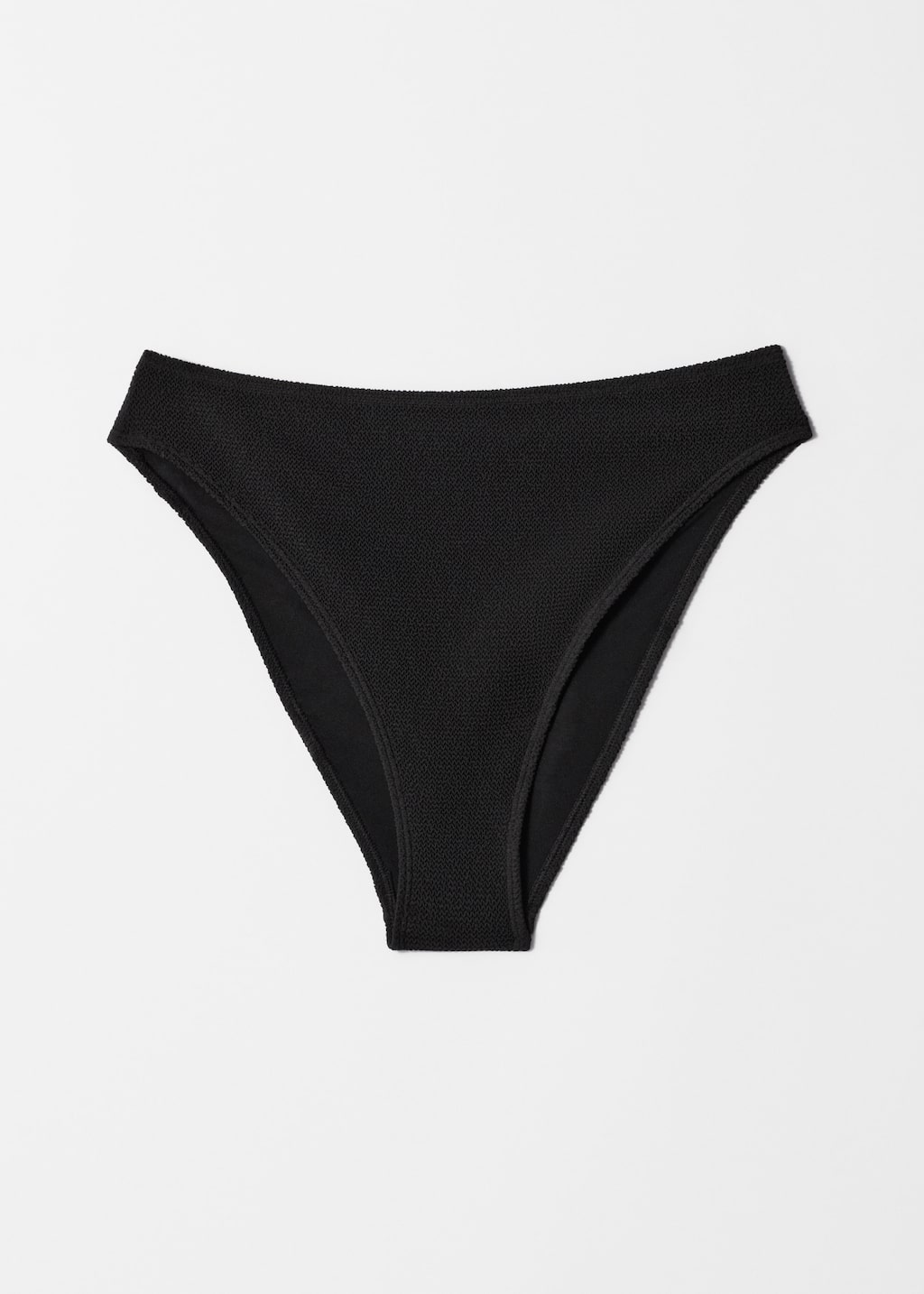 Slip bikini a vita alta in tessuto lavorato