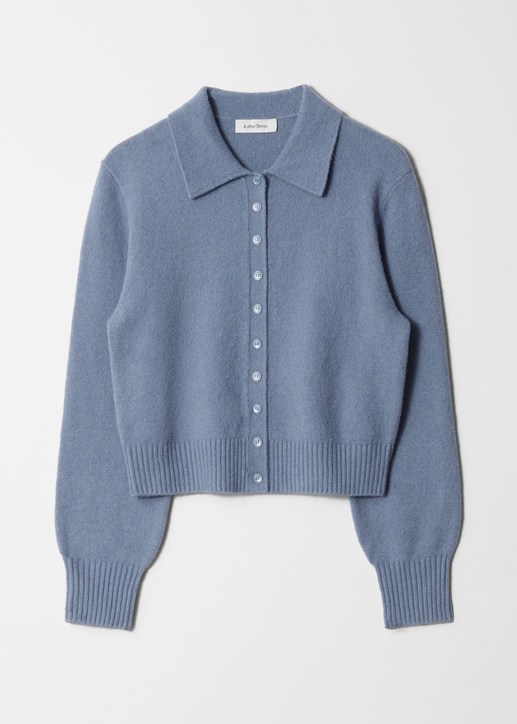 Agrandir l'image: Cardigan en maille à col - Bleu poudré - FEMME | H&M FR 5