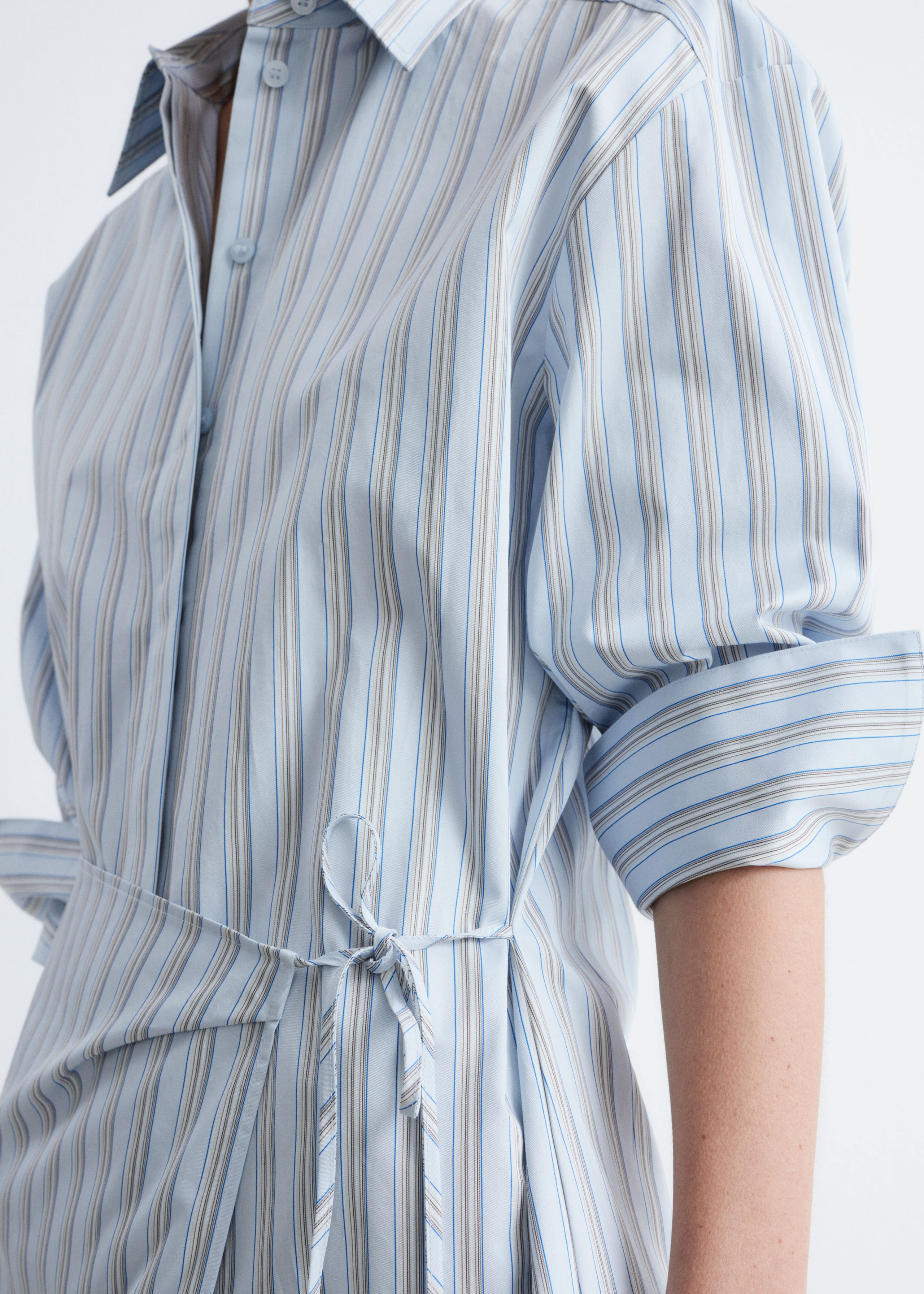 Image of Wrap Shirt Mini Dress