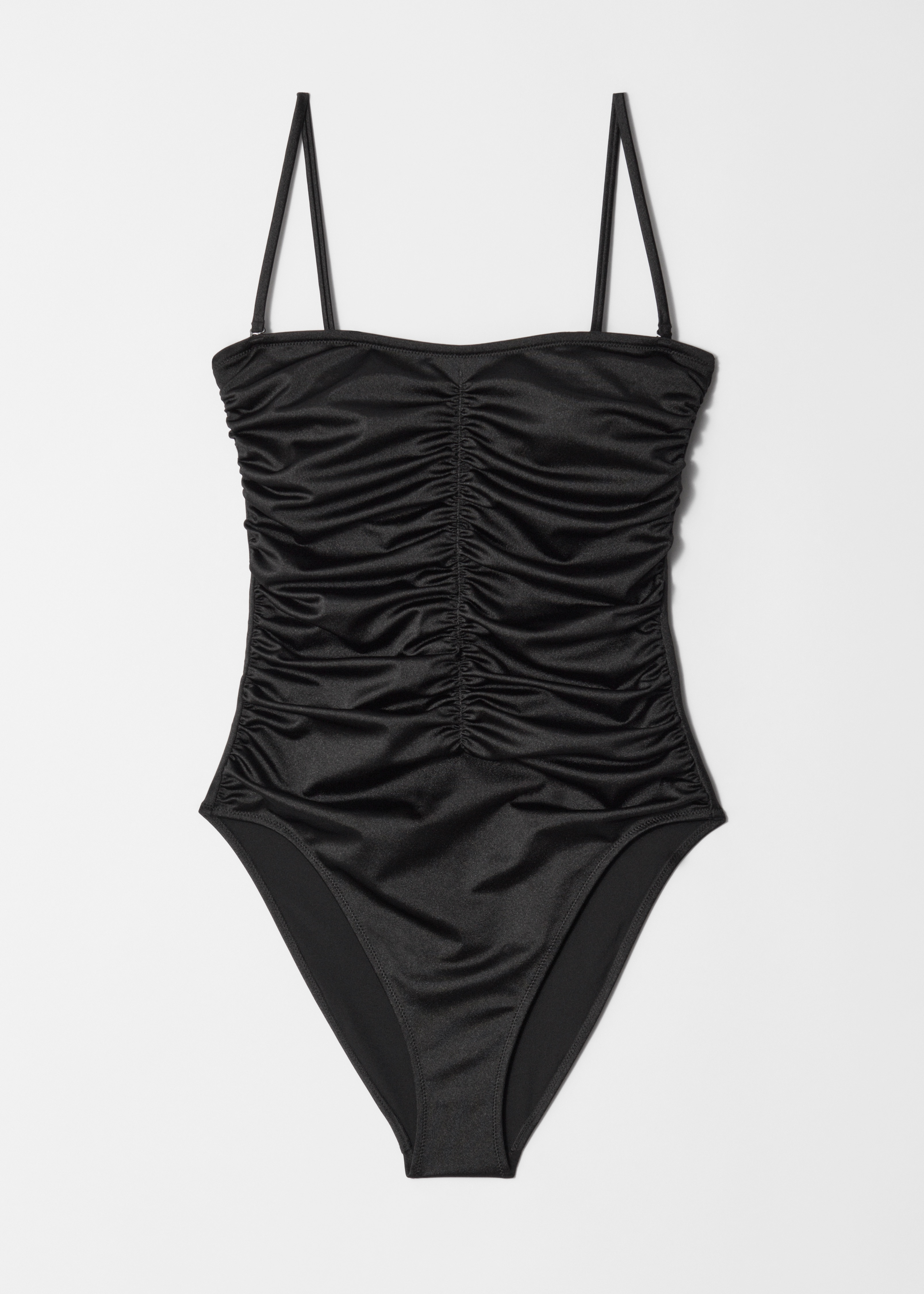 Costume da bagno con ruche - Nero