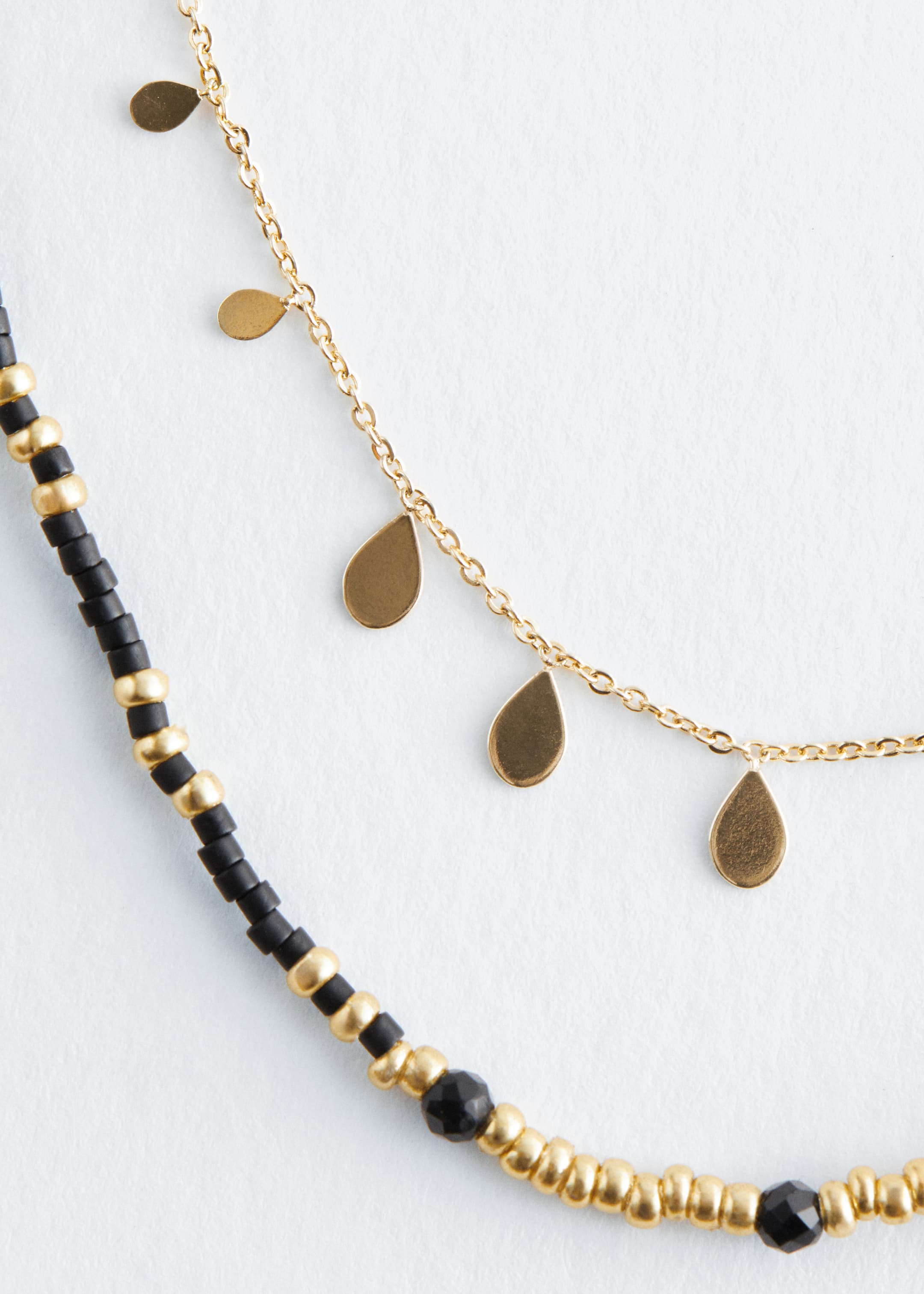 Ver imagem maior: Colar de contas em camadas - Preto/Dourado - SENHORA | H&M PT 3