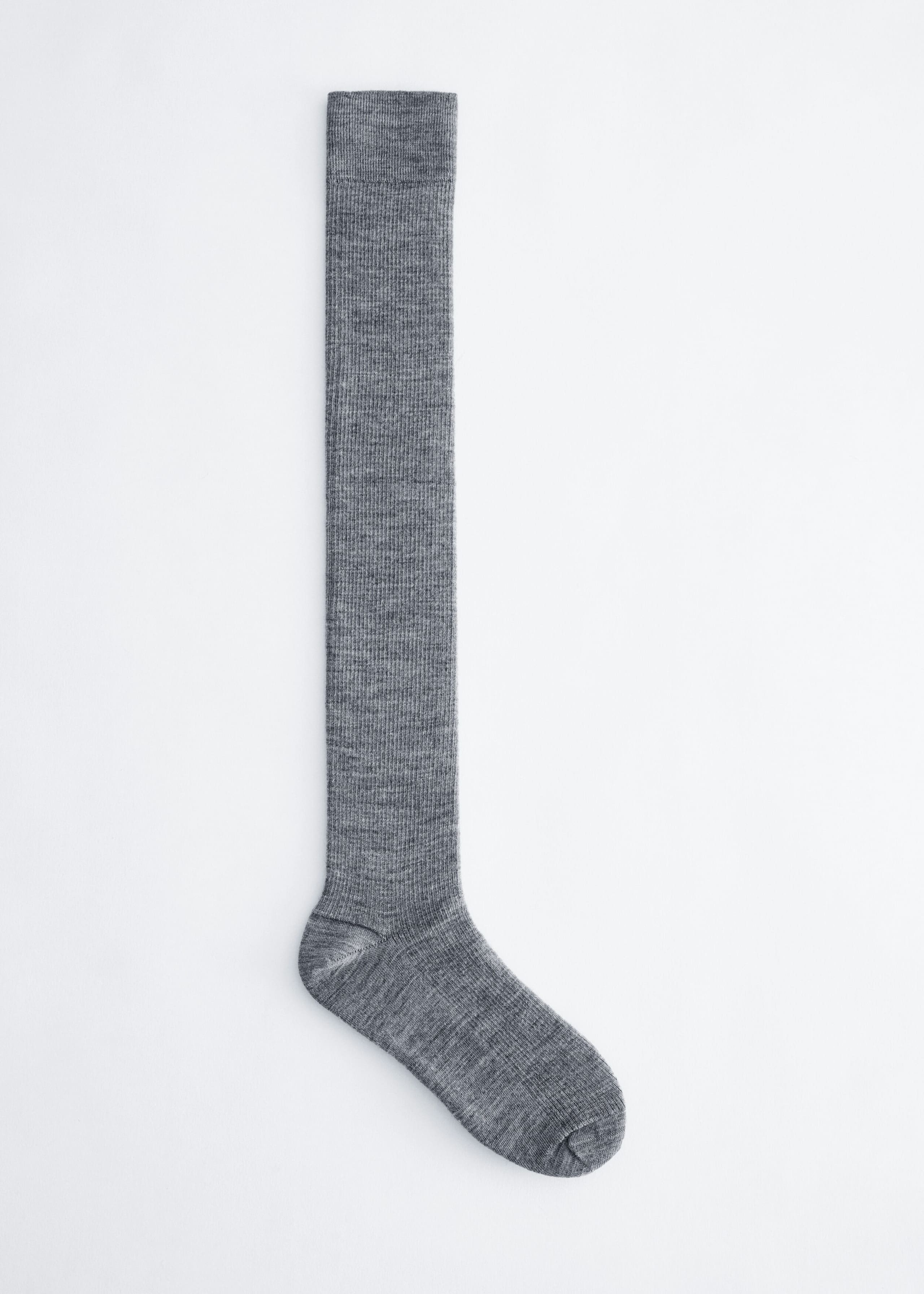 Knee-High Socks - Dark Grey - Still Life