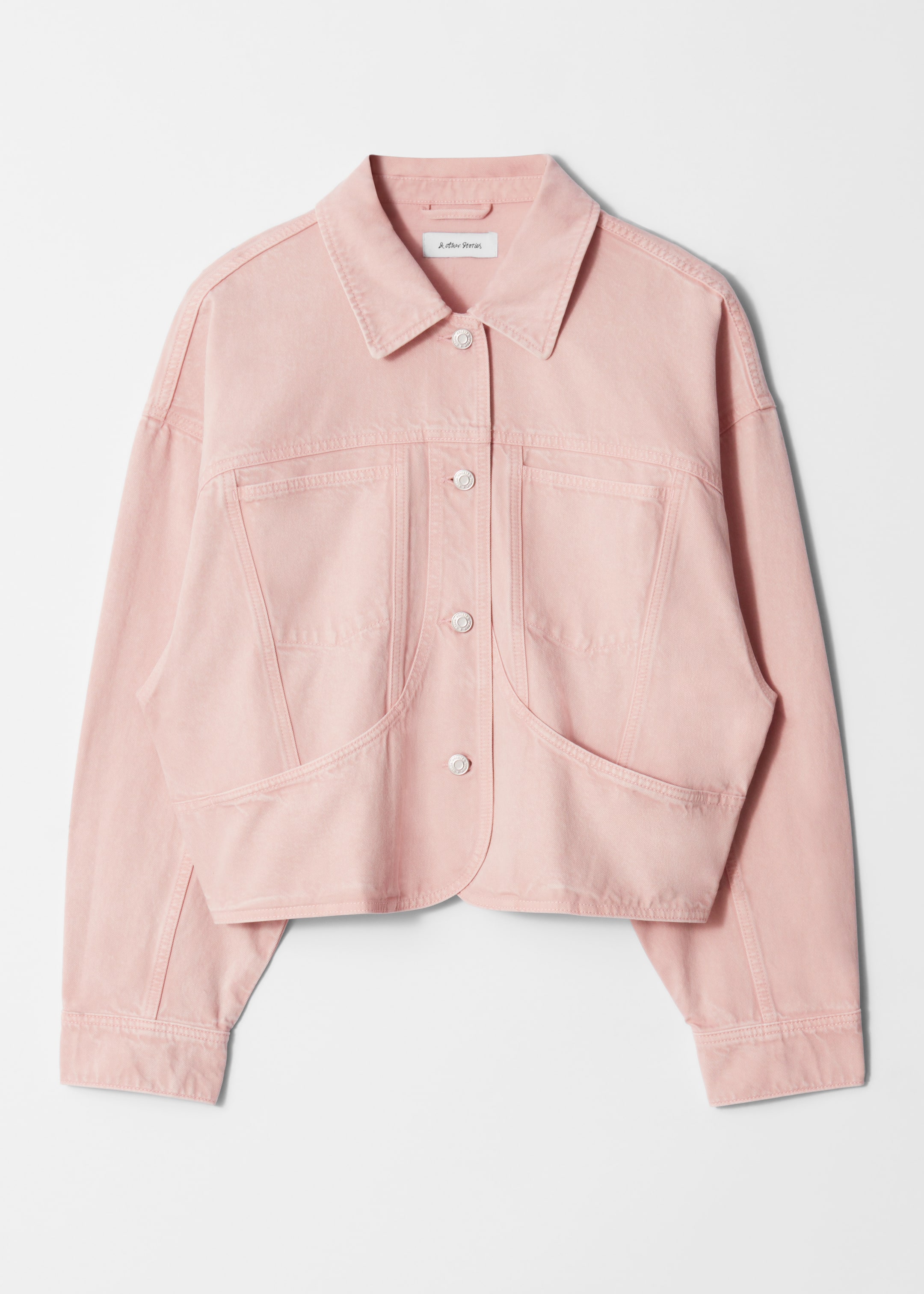 Grösseres Bild ansehen: Kastenförmige Jeansjacke - Hellrosa - DAMEN | H&M CH 6