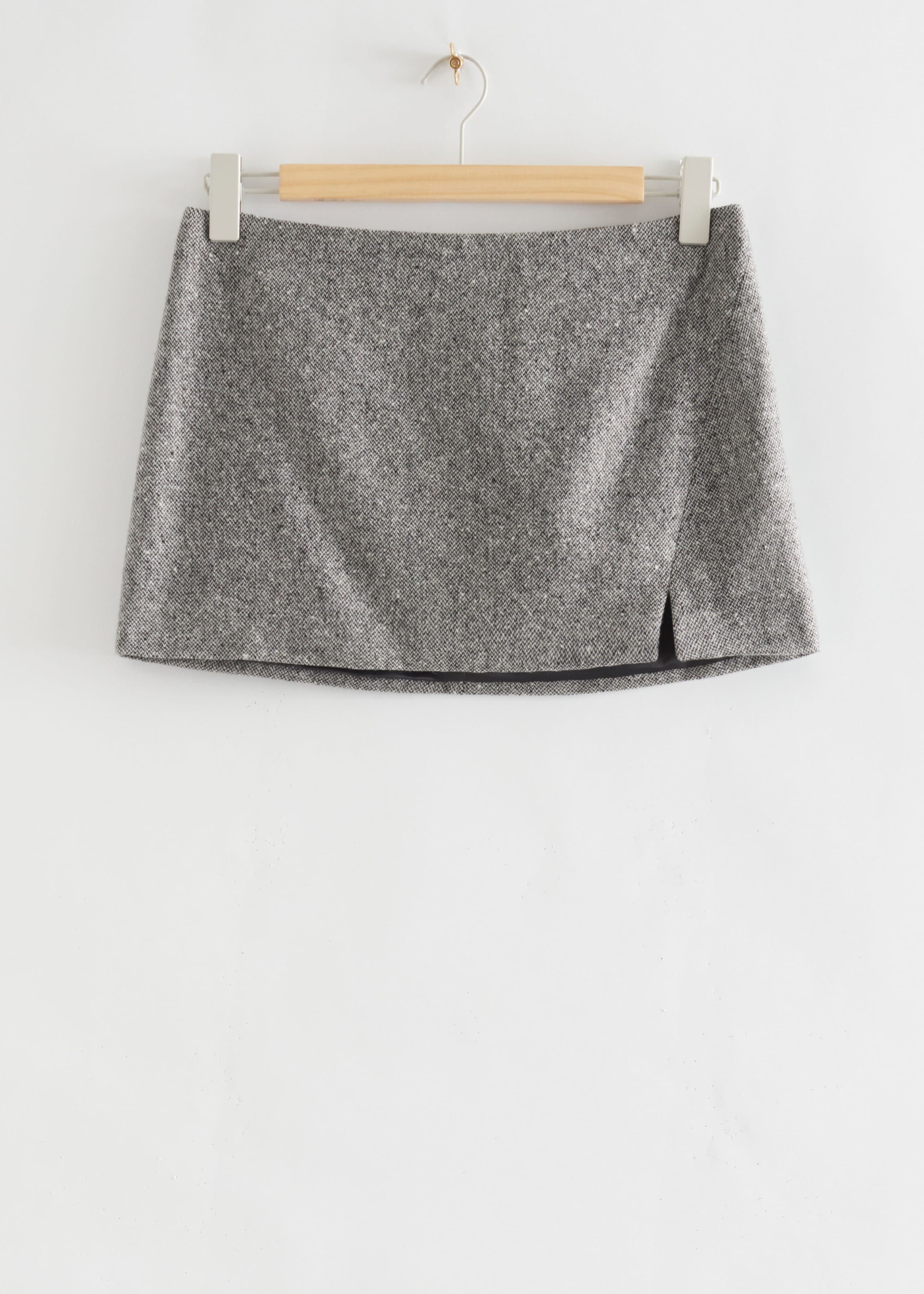 Side Slit Mini Skirt - Black - Still Life