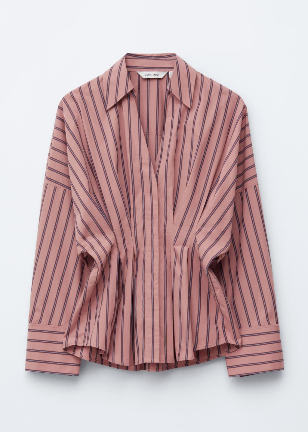 Image of Fitted-Waist Cotton Shirt