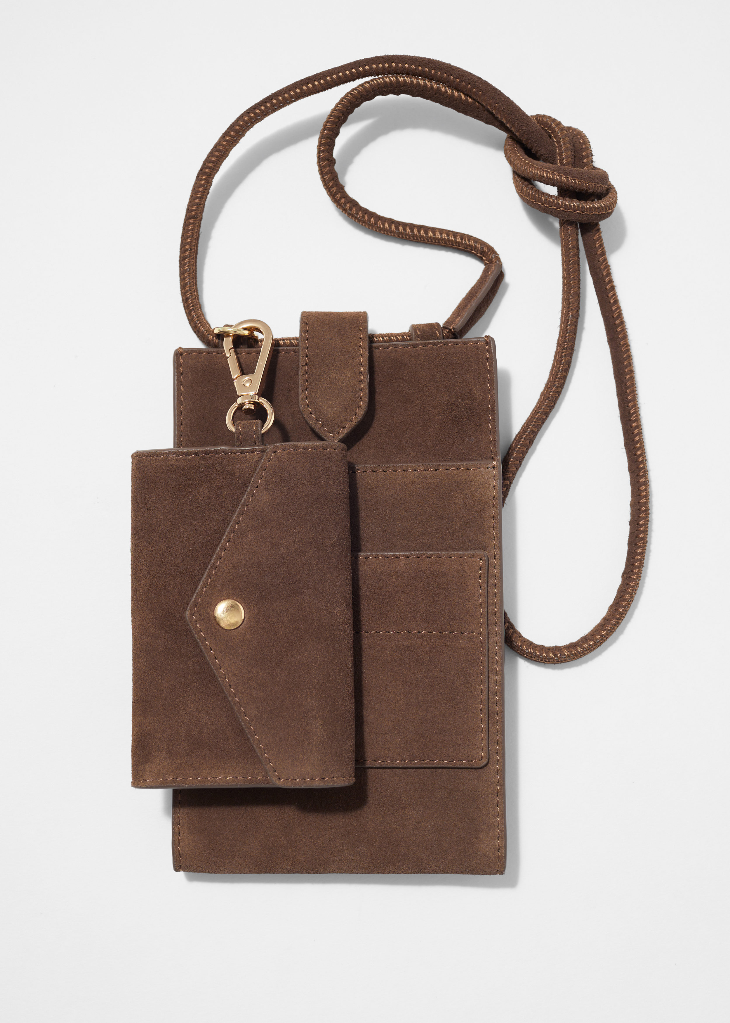 Leather Phone Pouch - Burgundy - Bags - & Other Stories US