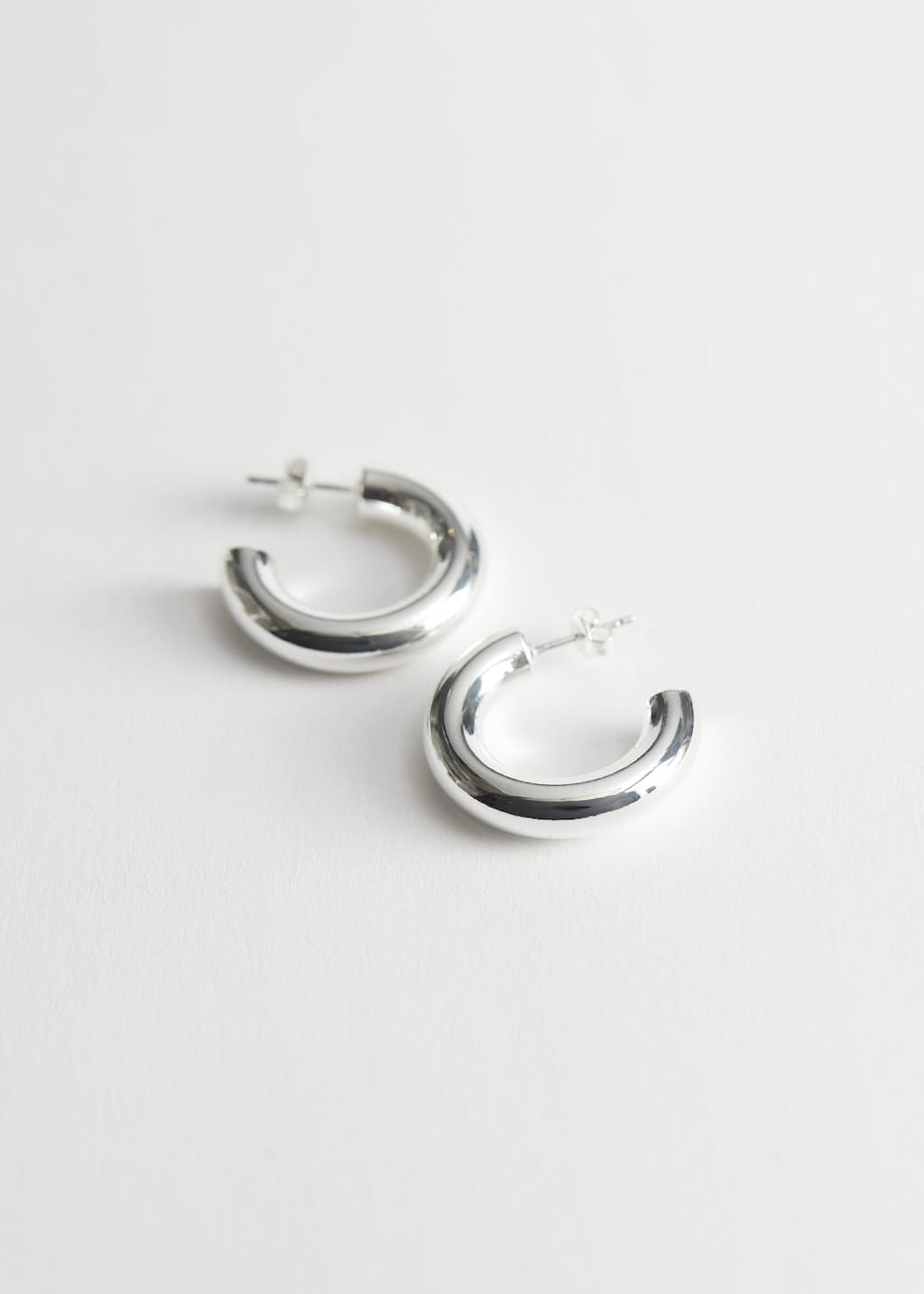 Chunky Open Hoop Earrings