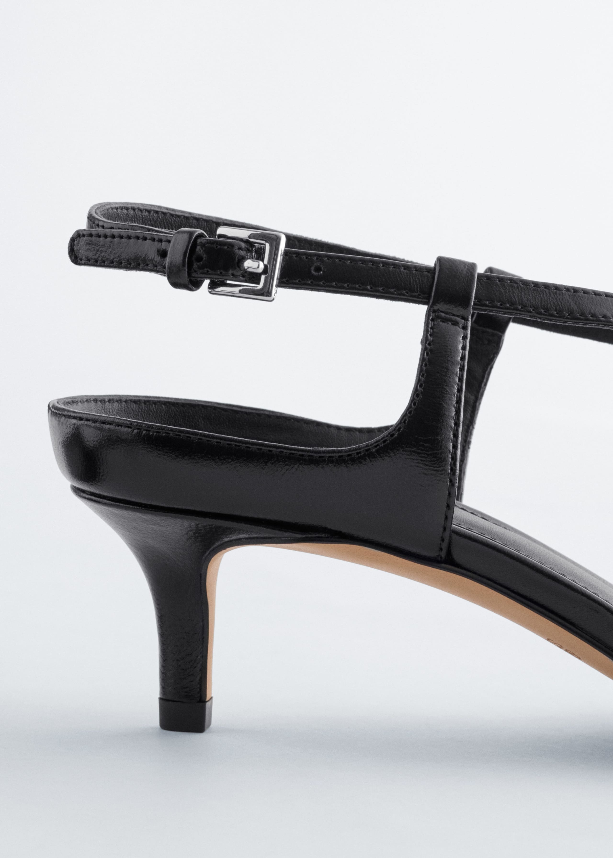 Image of Criss-Cross Leather Slingback Pumps