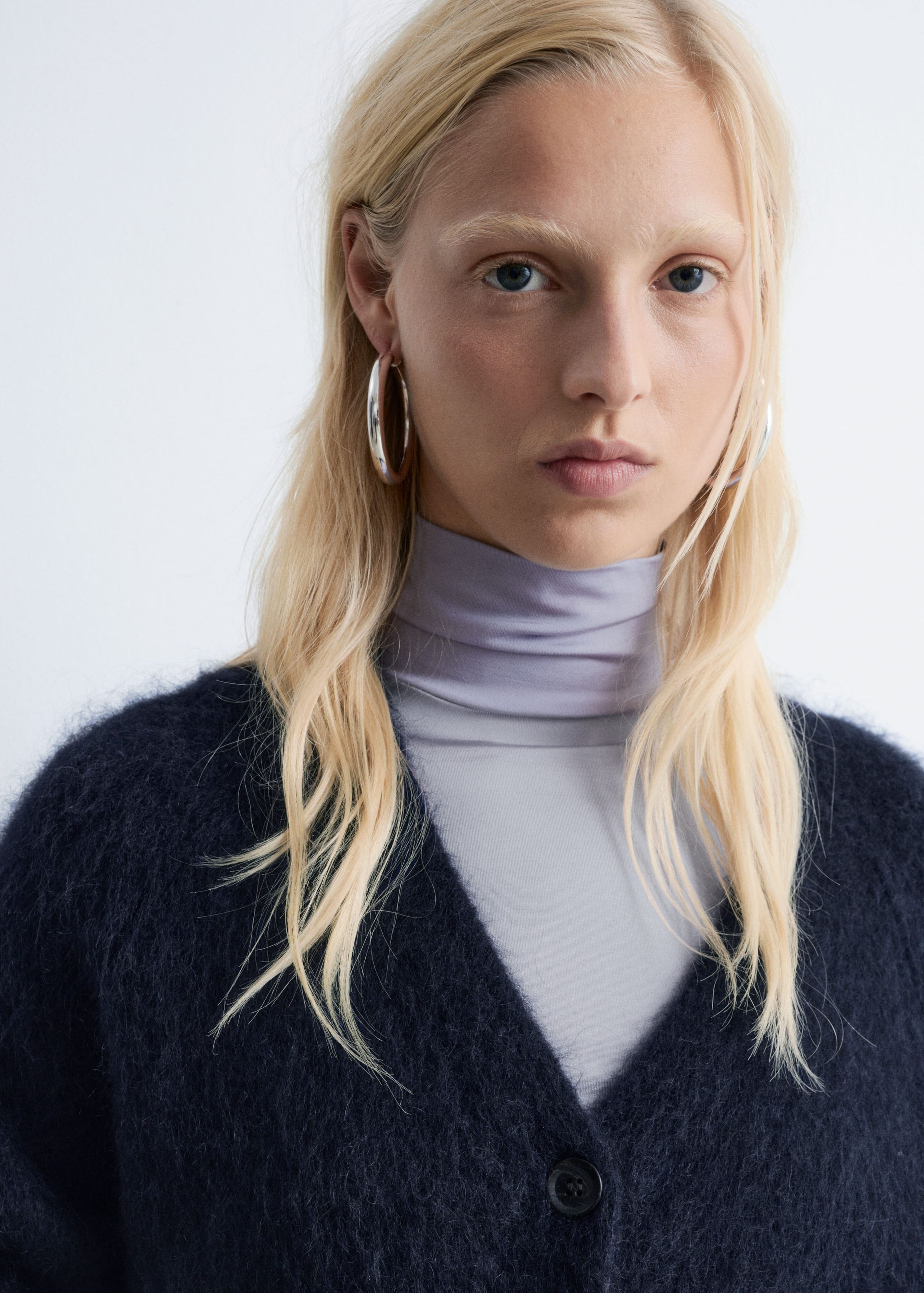 Image of Long Mohair-Blend Cardigan