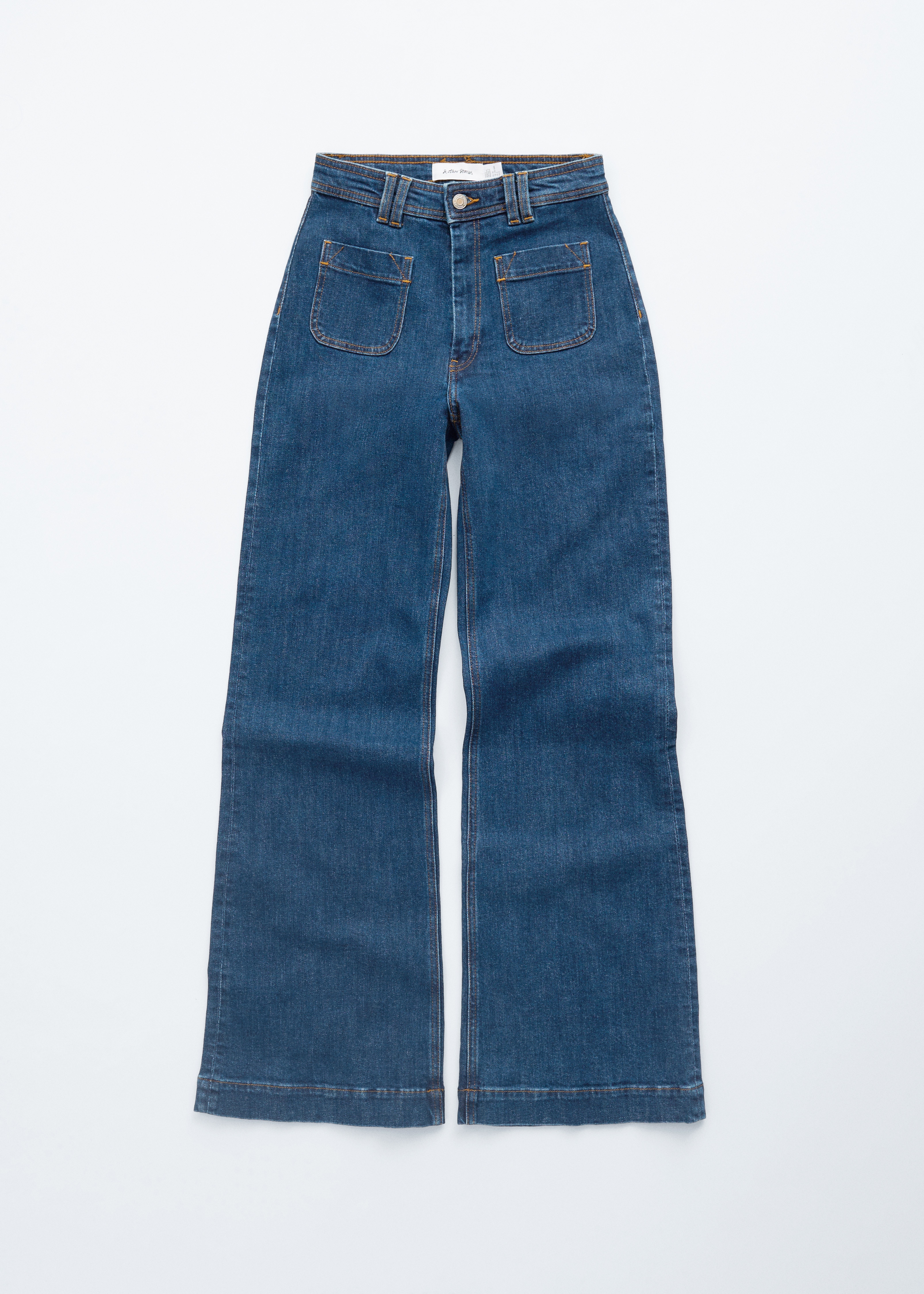 Jeans svasati a vita alta - Blu/Lavaggio medio