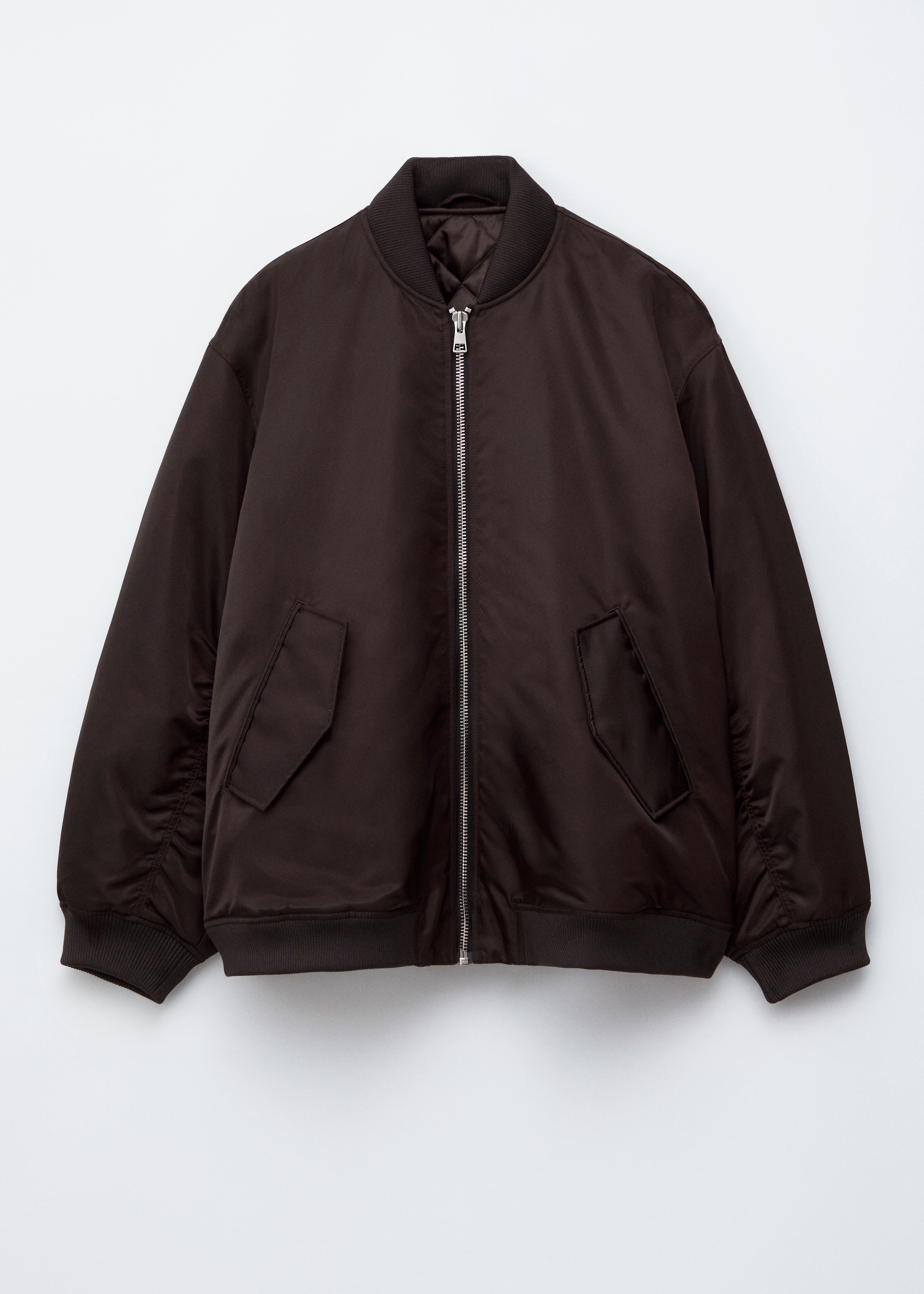 Hosszú bomberdzseki - Dark Brown/Khaki Green