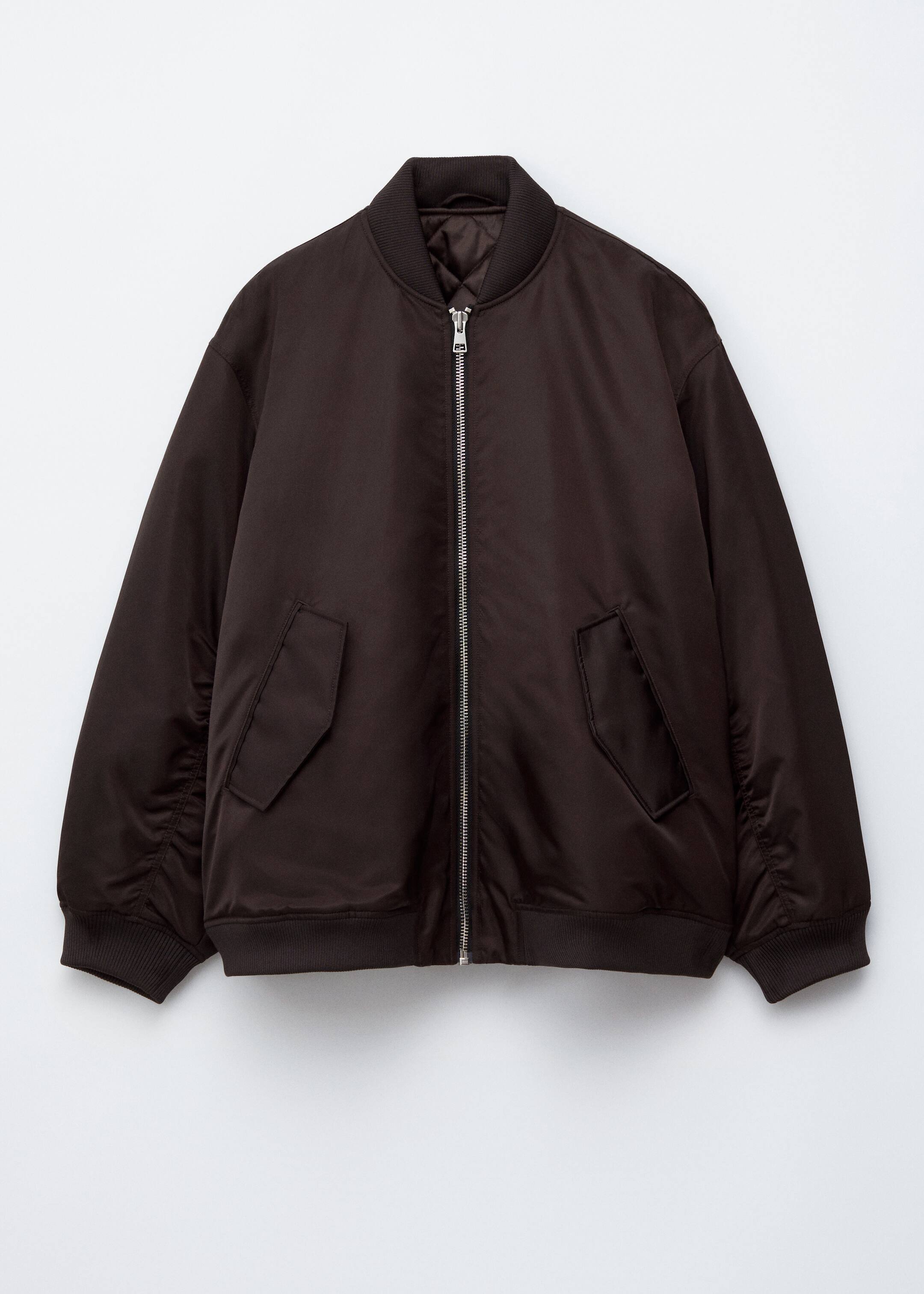 Nagyobb kép megtekintése: Hosszú bomberdzseki - Dark Brown - NŐI | H&M HU 8