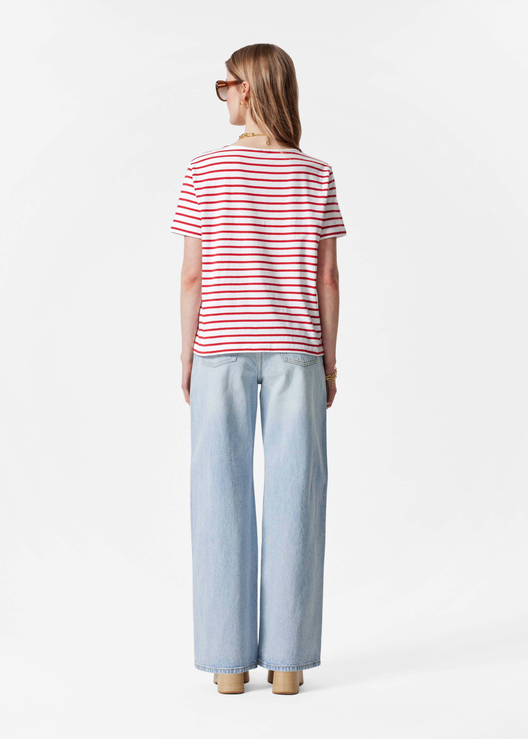 Agrandir l'image: T-shirt rayé - Rayures rouges - FEMME | H&M FR 4