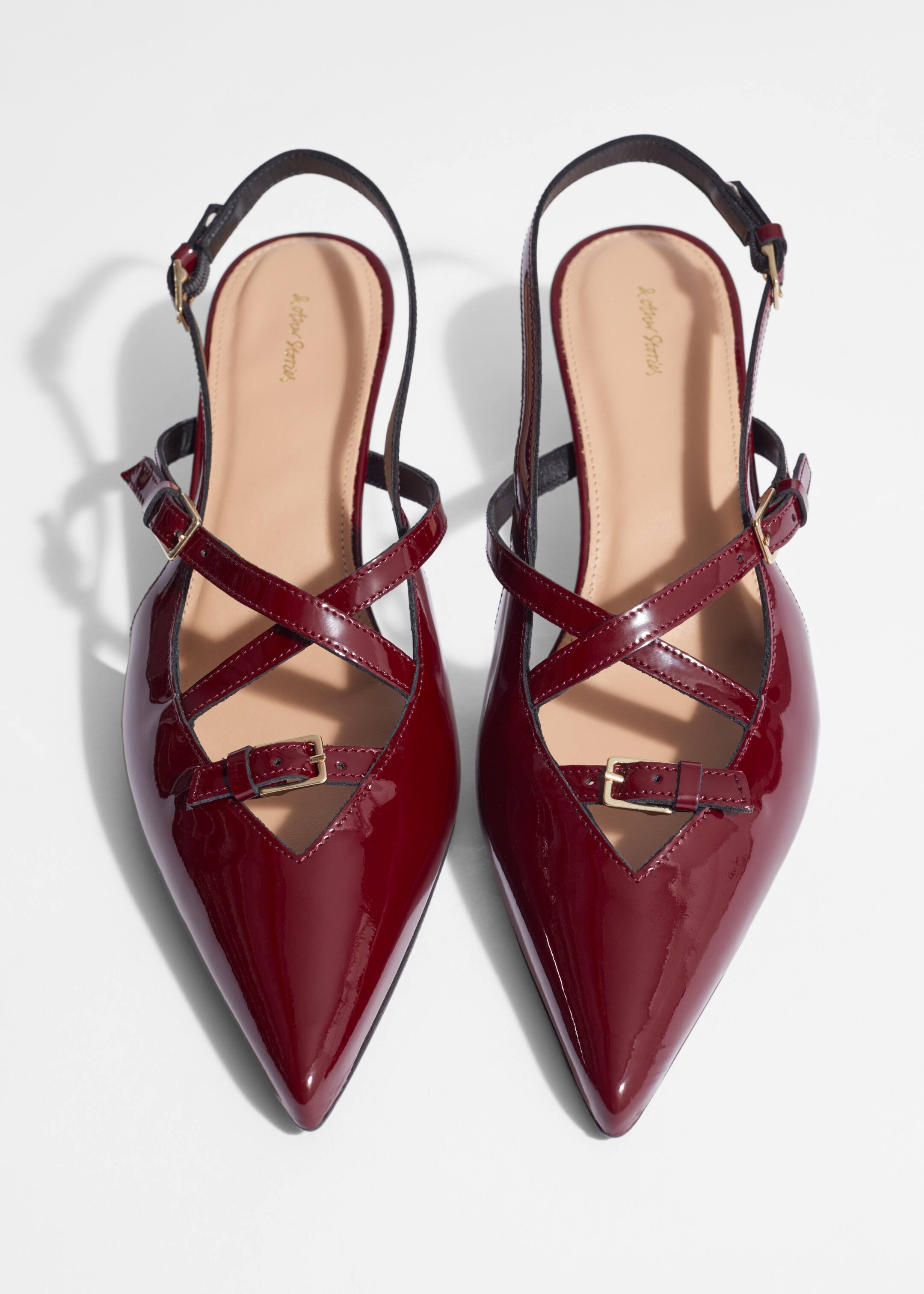 Größeres Bild ansehen: Verzierte Slingback-Pumps - Weinrot - Ladies | H&M DE 2