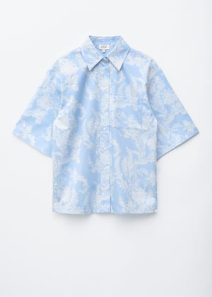 Hellblau/Paisleymuster
