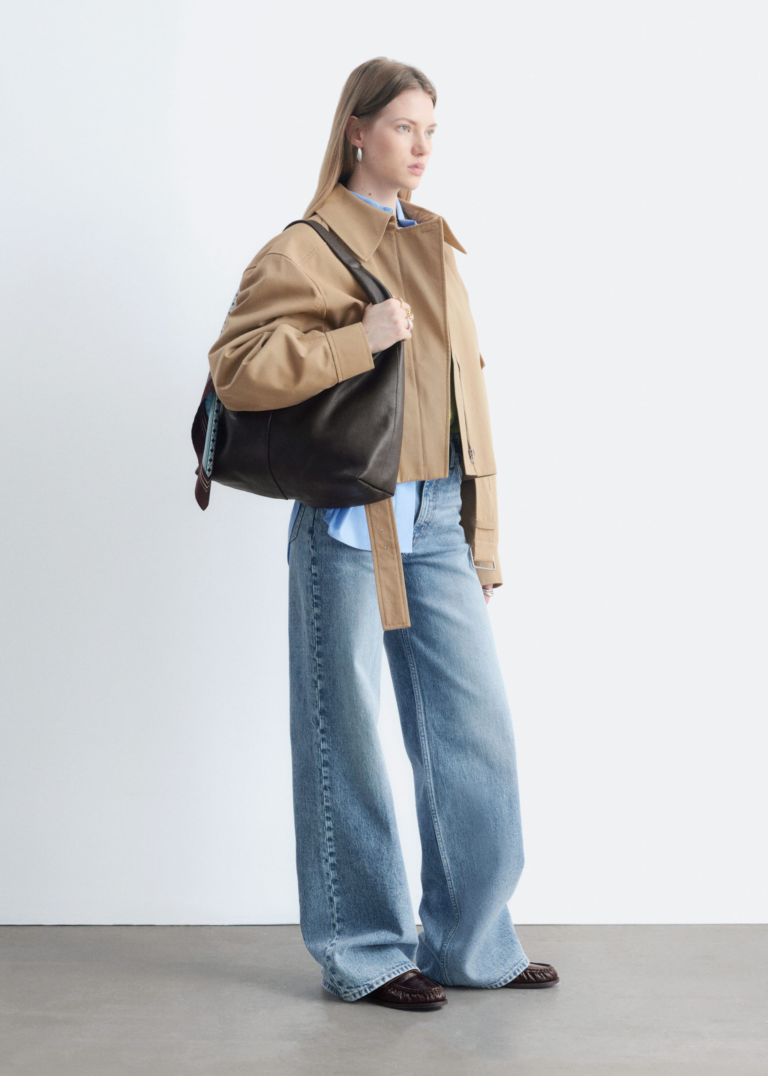 Jeans met wijde pijpen - Lichtblauw - Stilleven