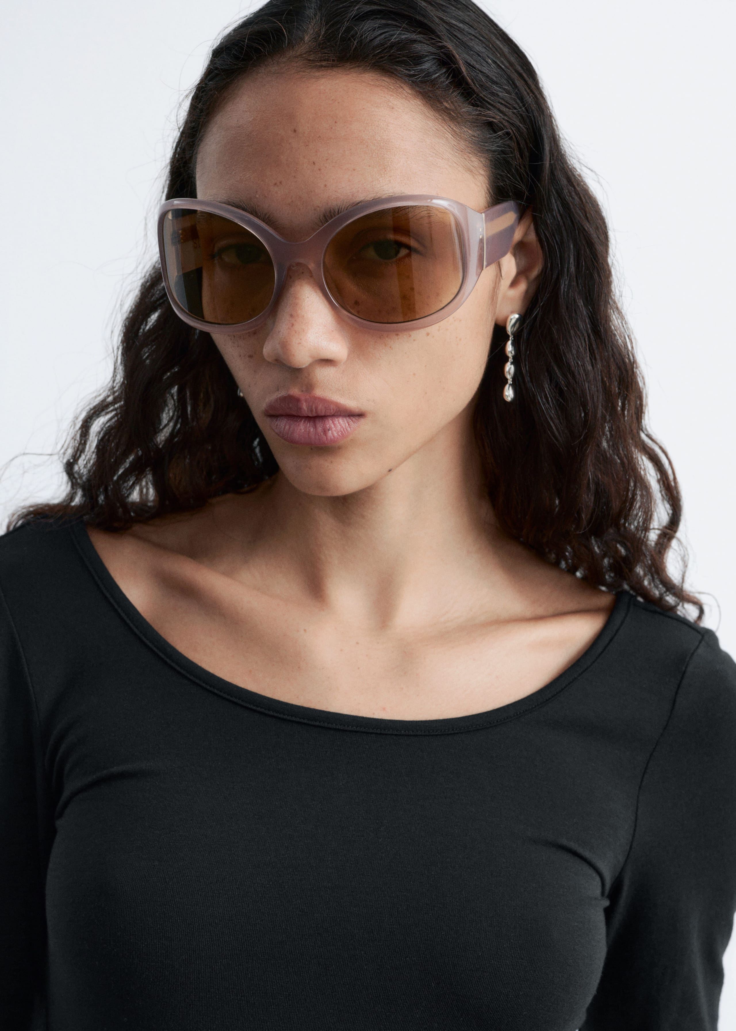 Image of Top z długim rękawem i okrągłym dekoltem