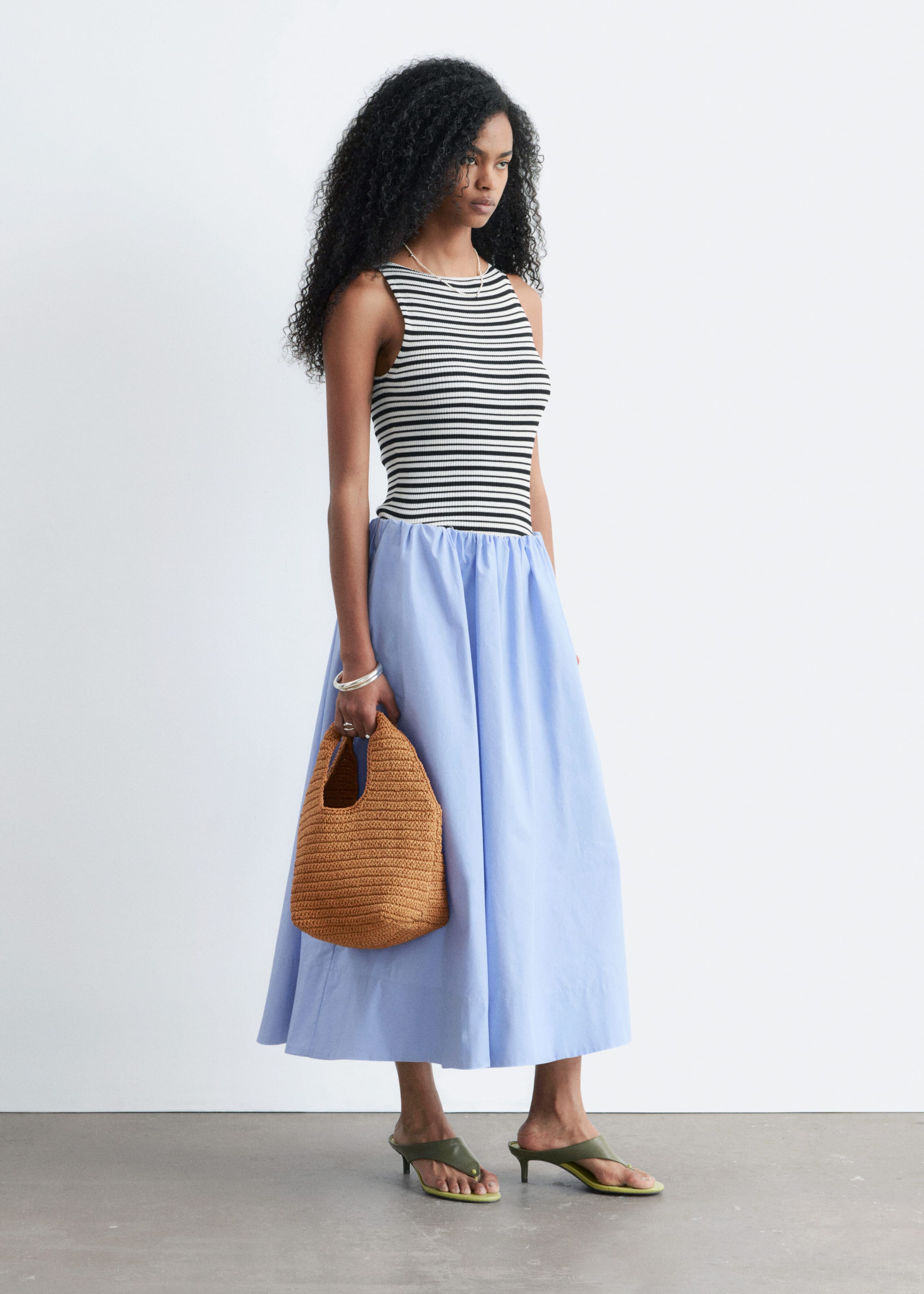 Rib-Knit Tank Top - Chartreuse - Lookbook