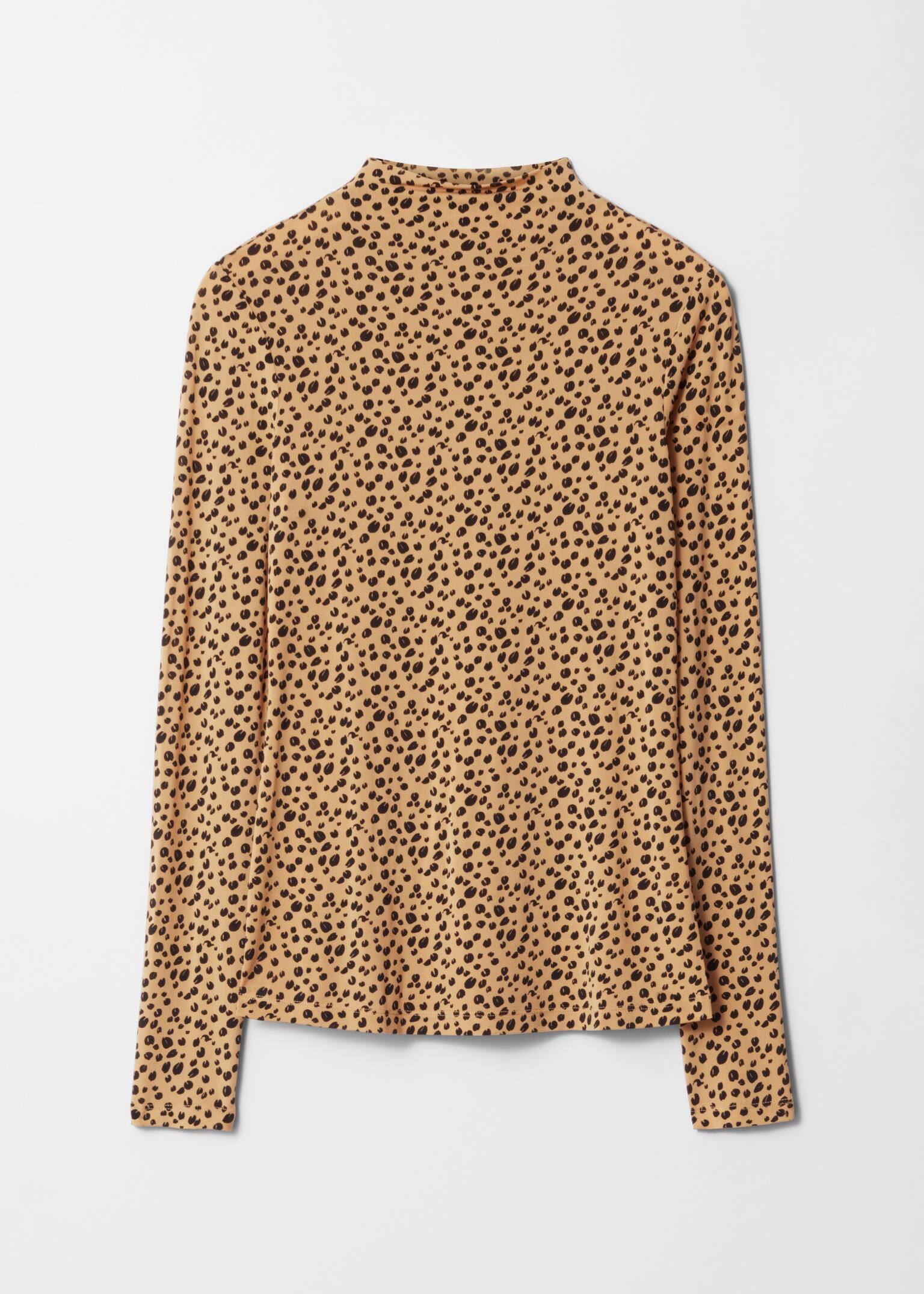 Top de cuello falso - Estampado de leopardo/Rojo/Rayas negras/Estampado beige/Marrón oscuro/Rayas negras y beige/Cuadros negros y marrones/Estampado de leopardo marrón