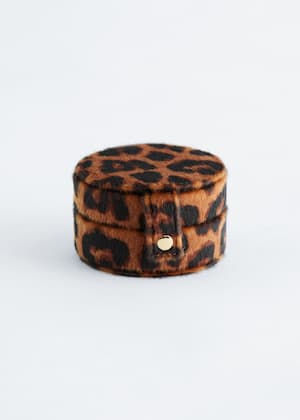 Dark Beige Leopard Print