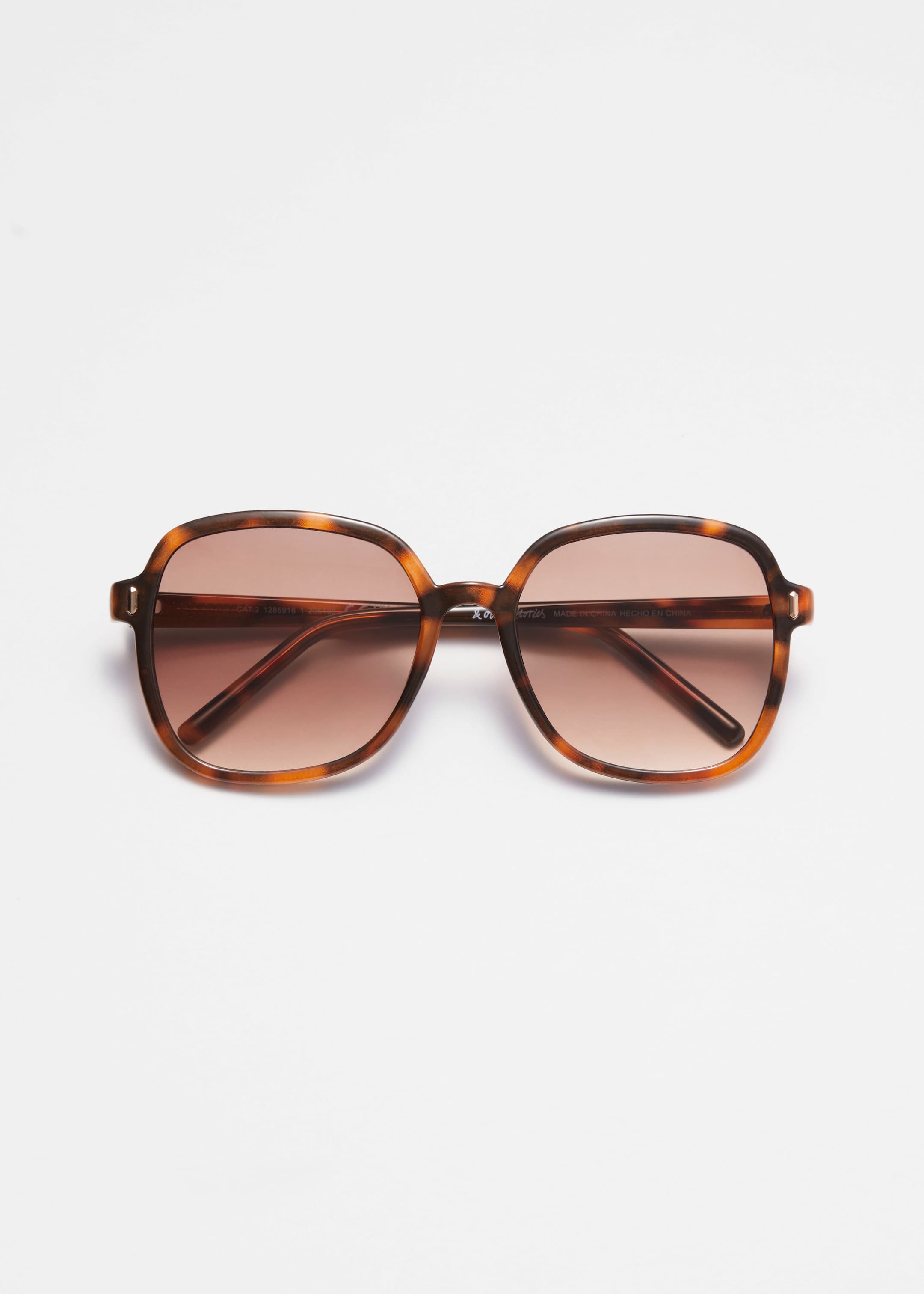 View larger image: Oversized Slim-Frame Sunglasses - Tortoise - Ladies | H&M GB 2